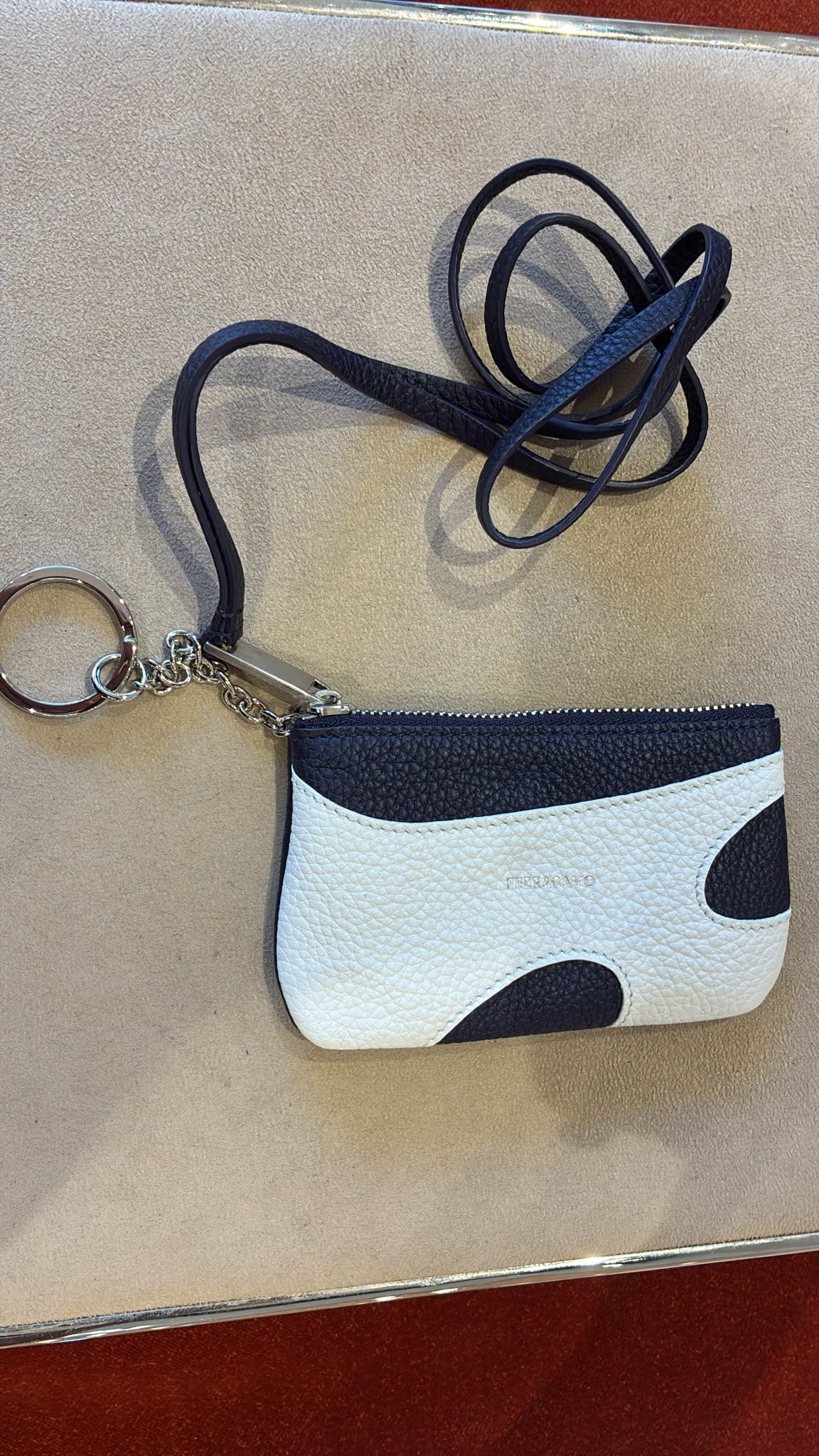 Ferragamo Leather Lanyard Pouch