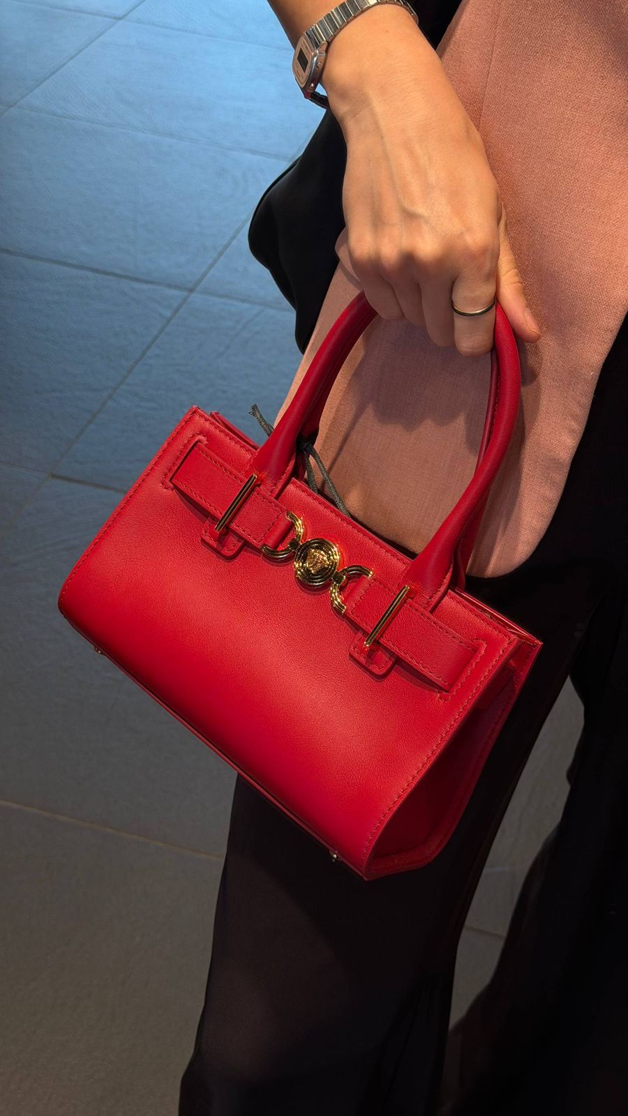 Greca Goddess Top Handle Bag
