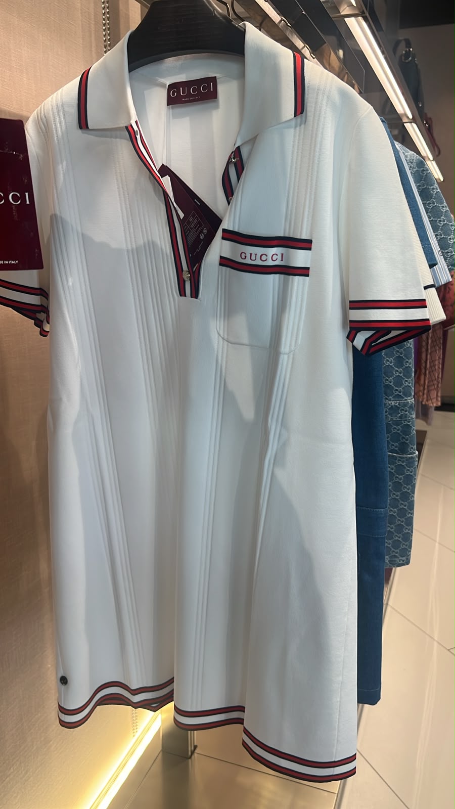 Web Trim Polo Dress