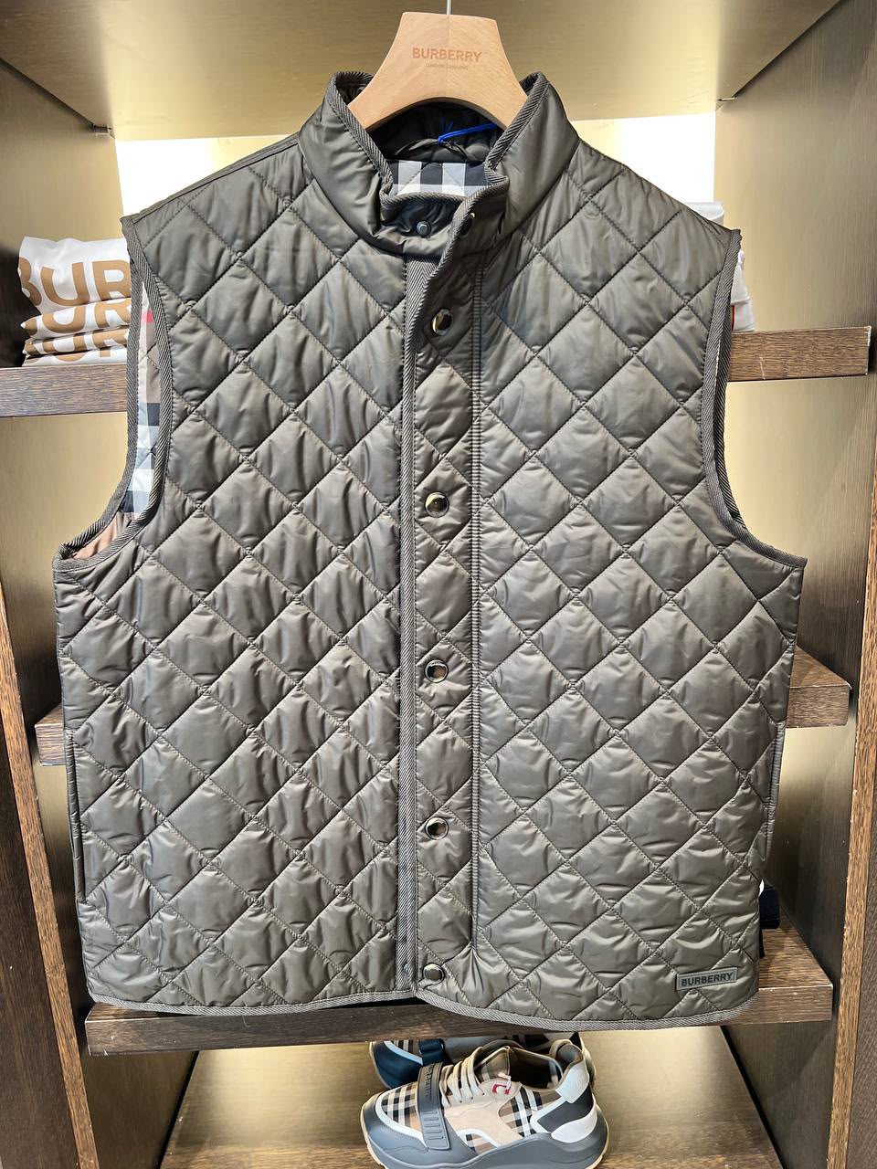 Diamond-Quilted Vest