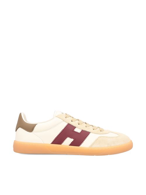Sneakers realizzate in nappa e pelle scamosciata