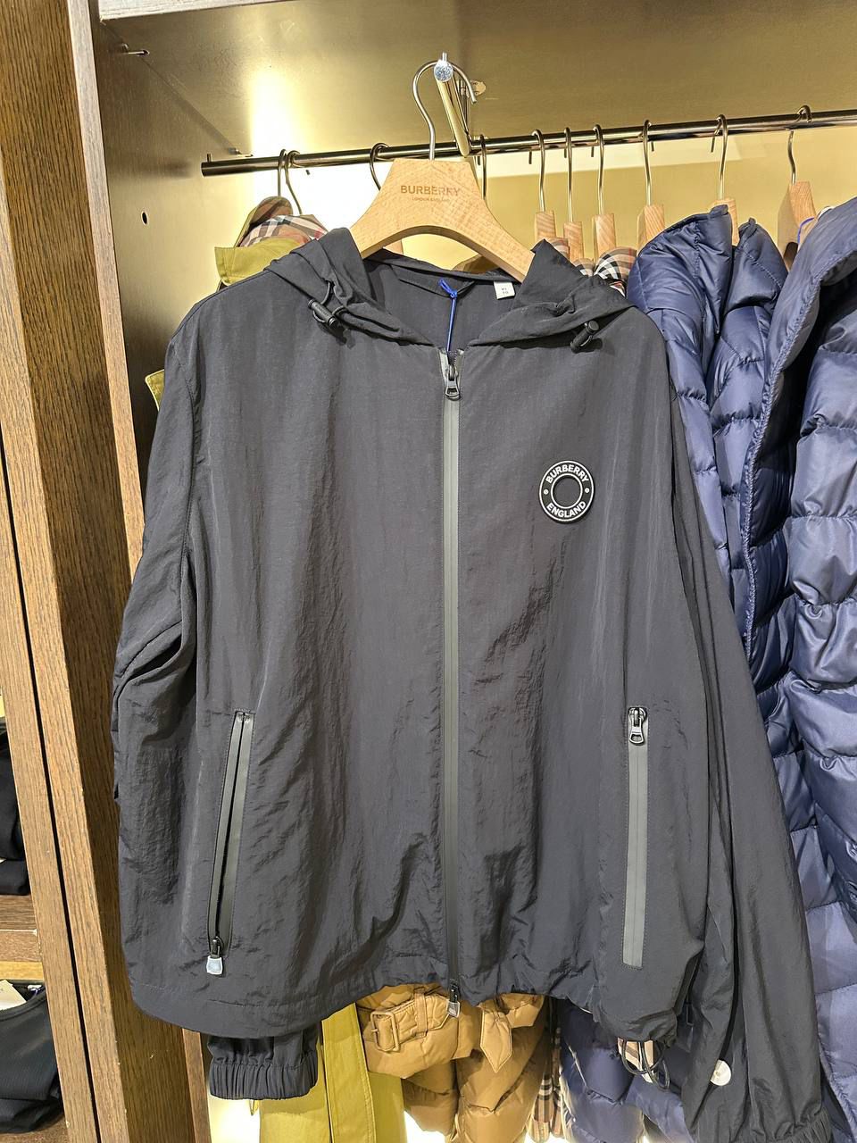 Logo Appliqué Hooded Jacket