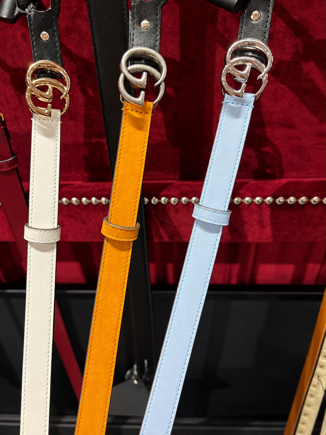 Double G buckle belt