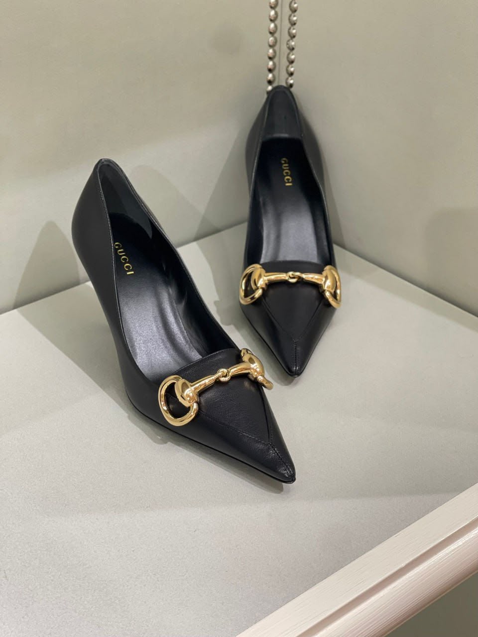 Horsebit Pointed-Toe Pump