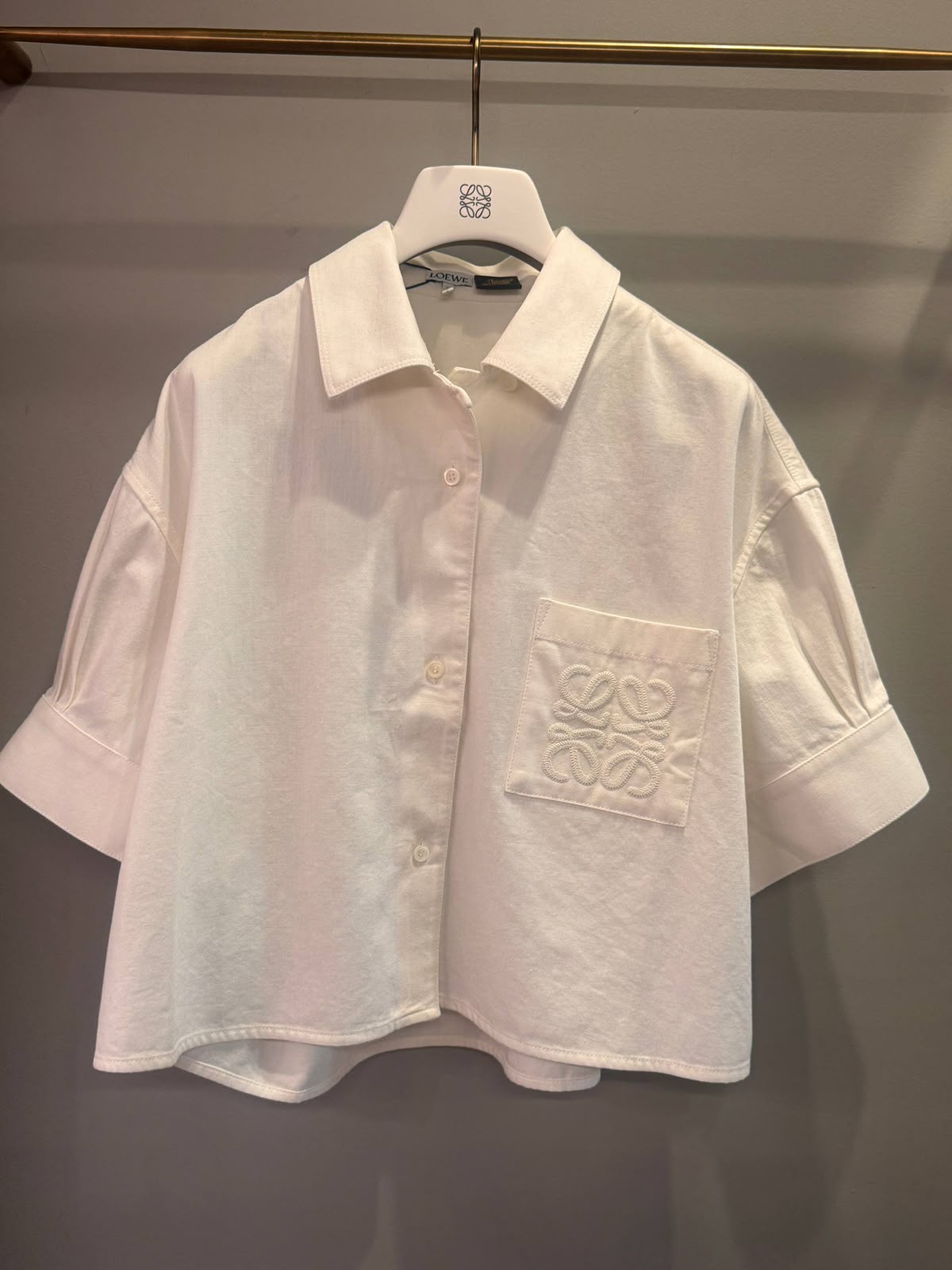 Anagram Boxy Shirt in Cotton