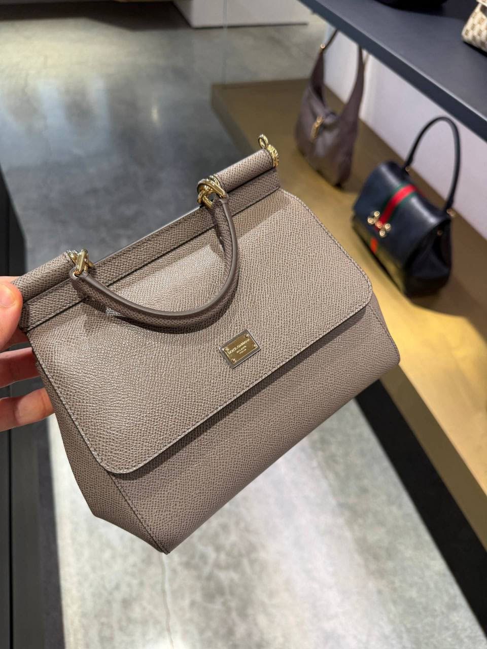 Sicily Small Bag in Dauphine Leather
