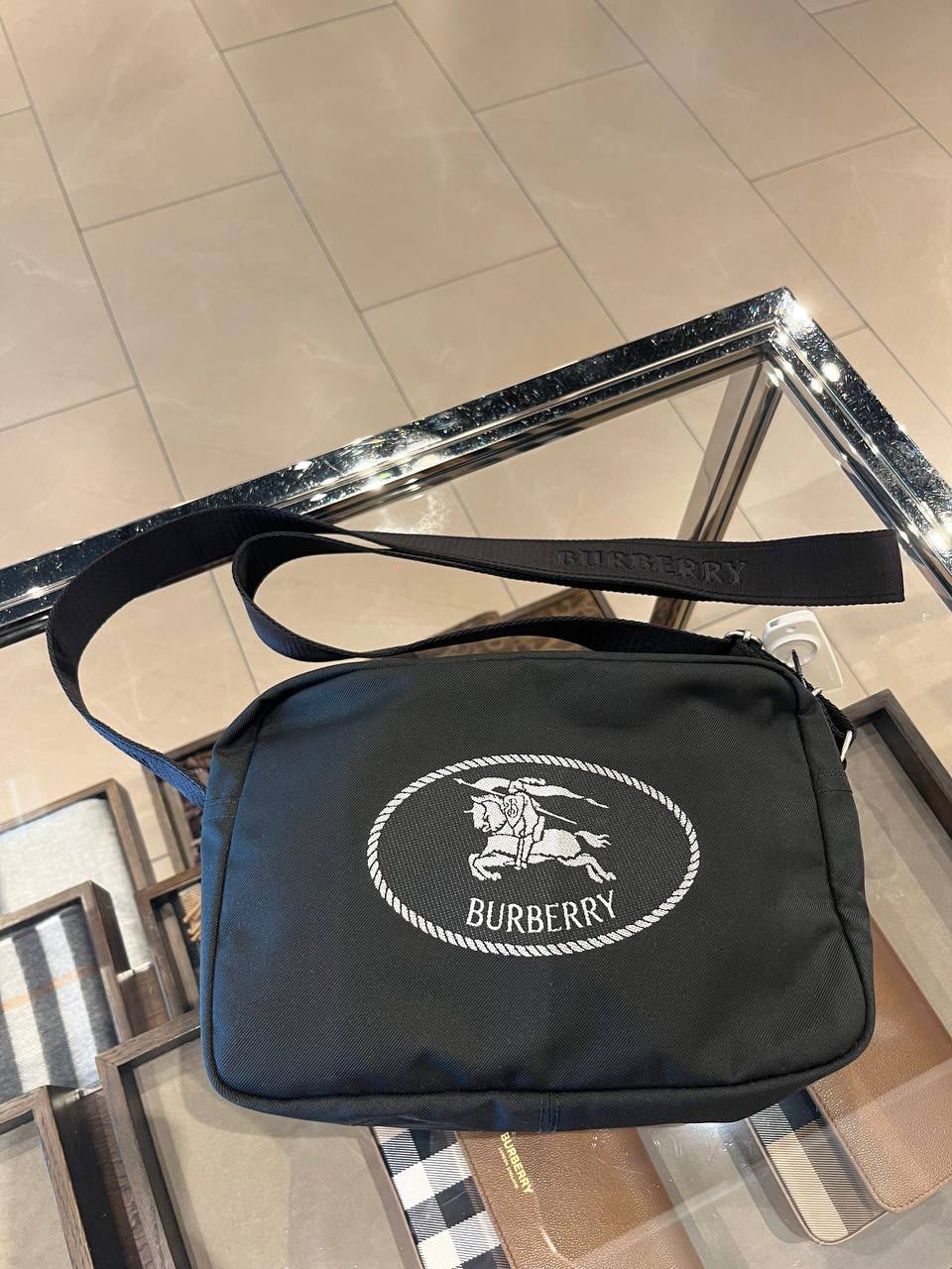 Equestrian Knight Design Crossbody Bag
