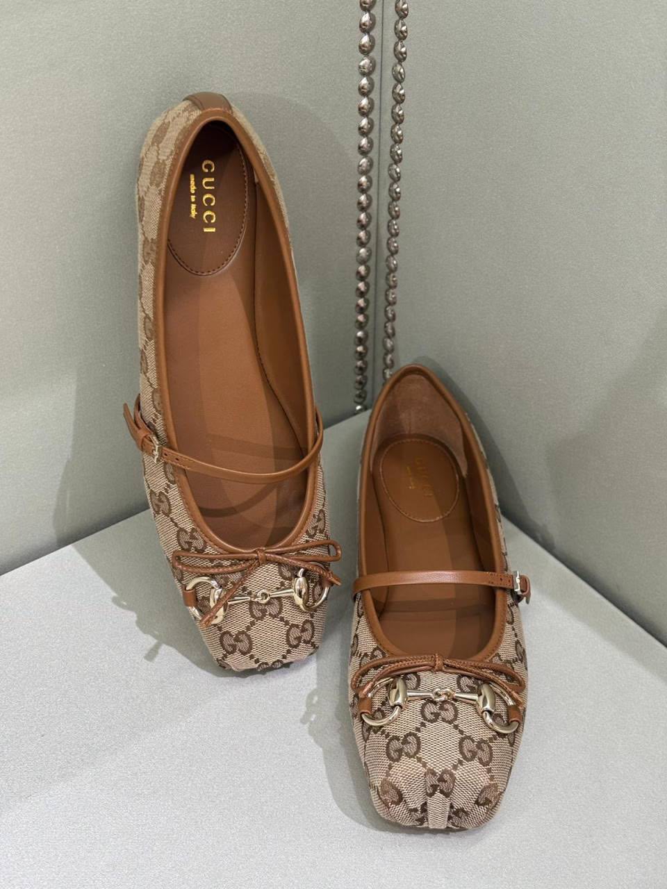 GG Supreme Horsebit Ballet Flats