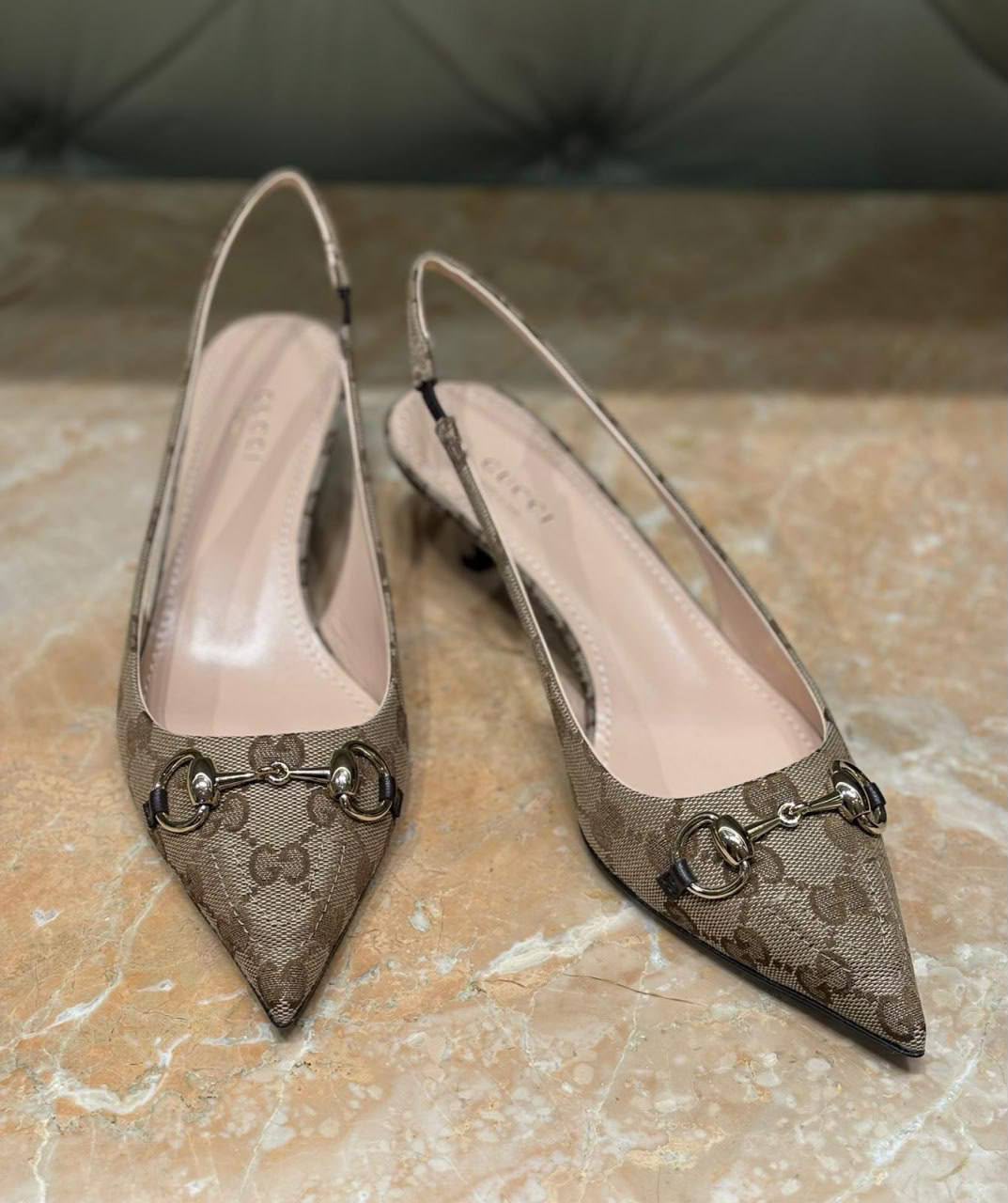 Horsebit Slingback Pump