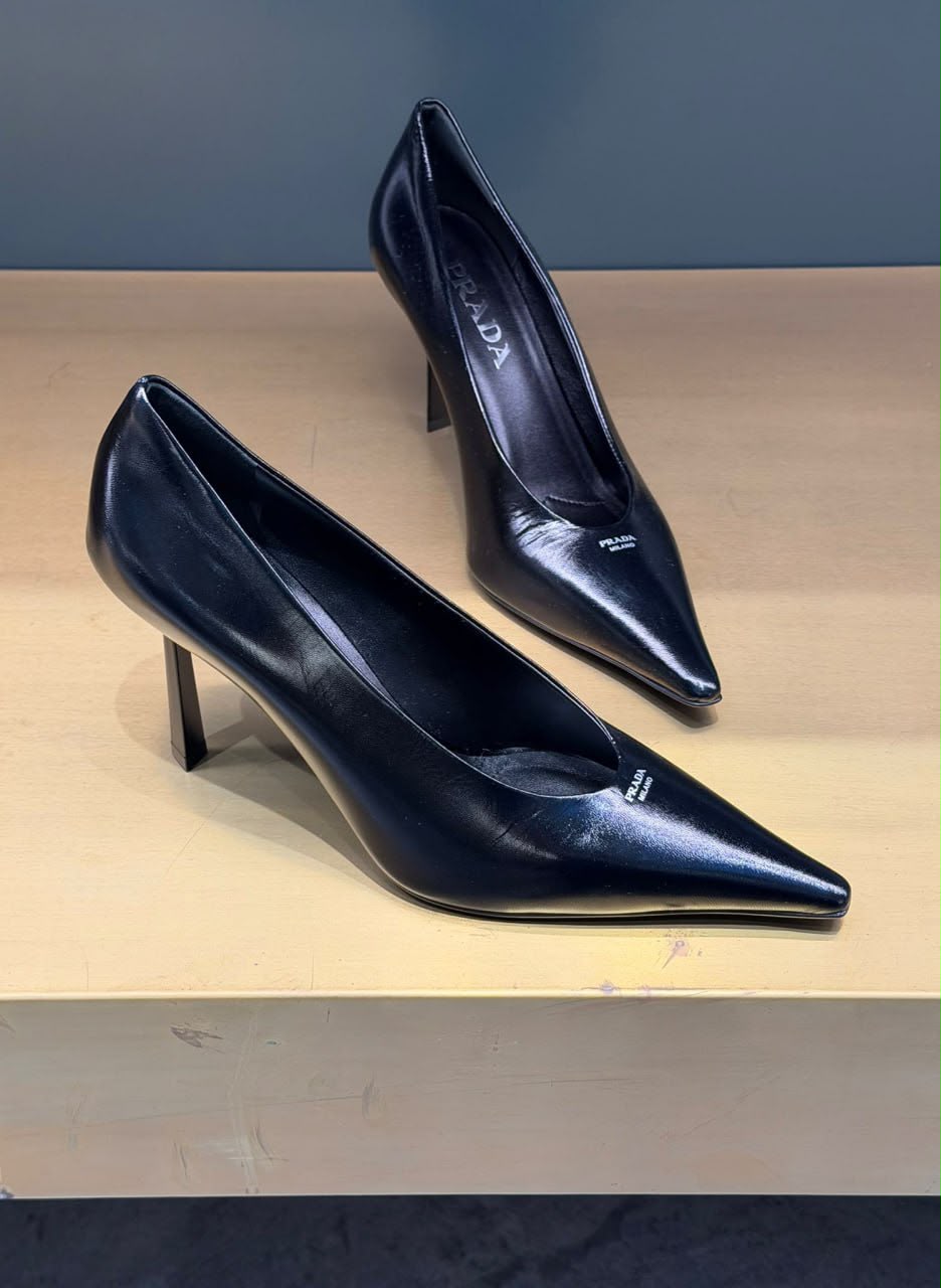 Brushed Leather Pumps