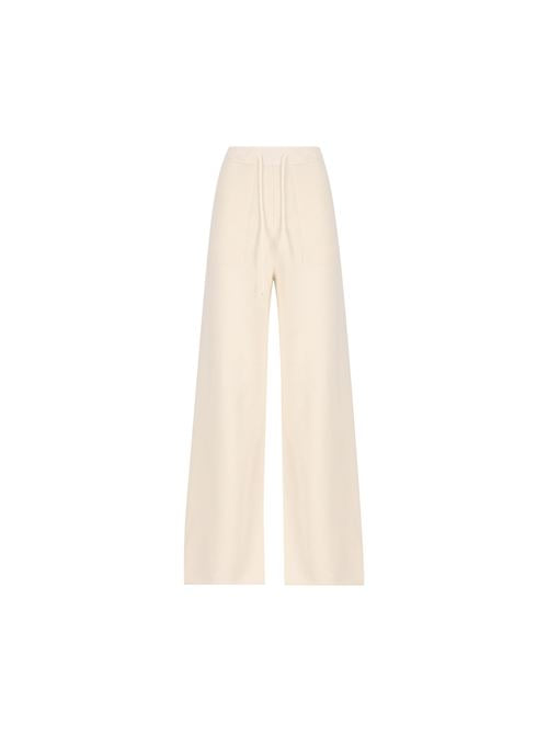 Pantalone largo realizzato in cashmere