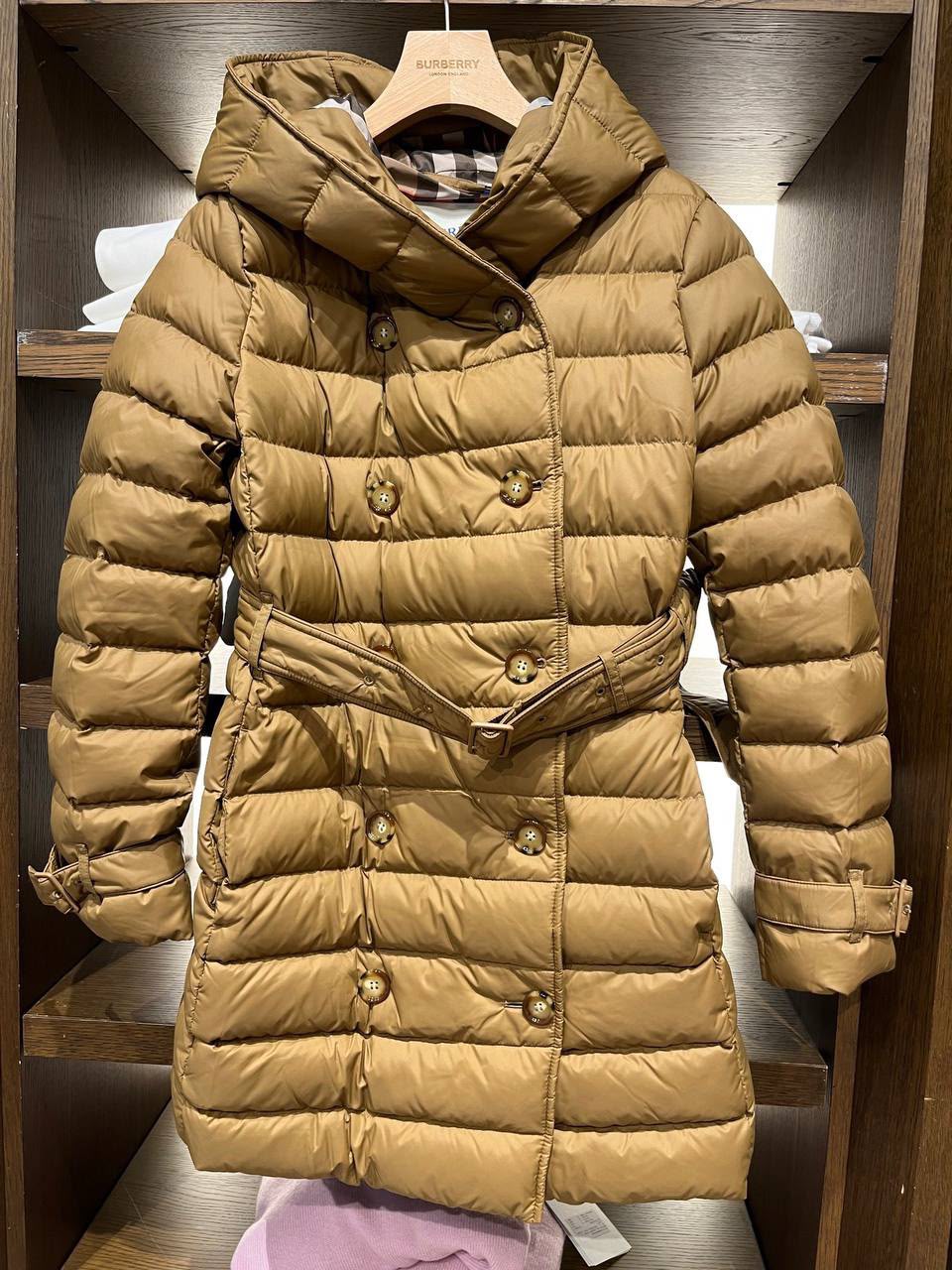 Double-breasted Hooded Puffer Coat