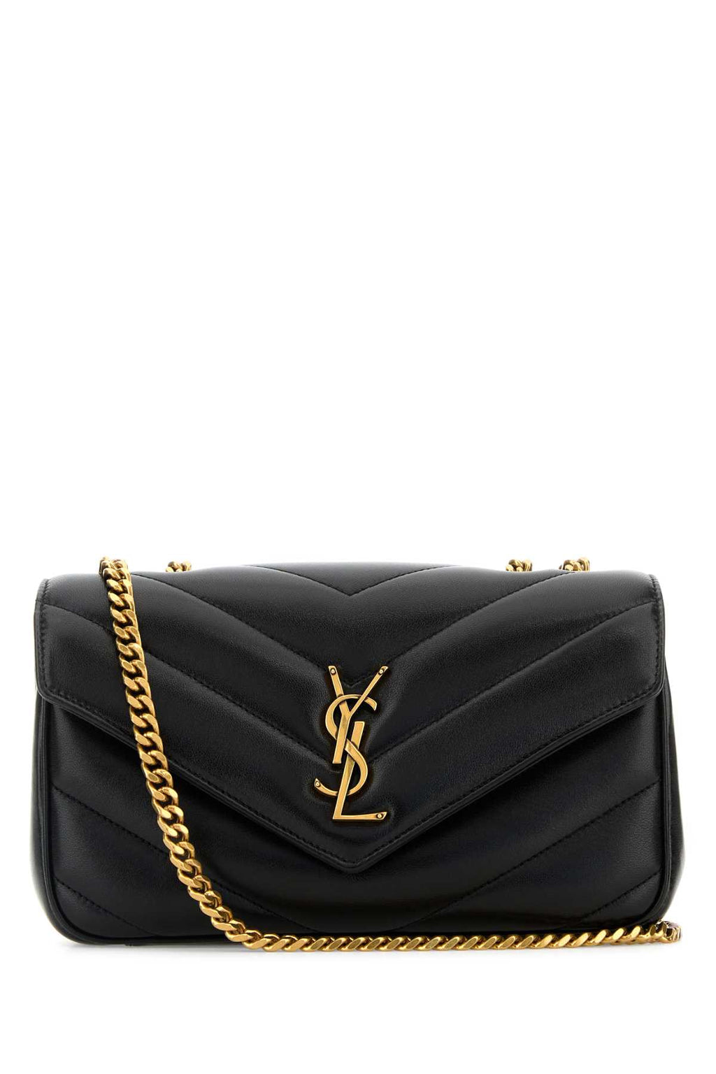 SAINT LAURENT YSL BO S LOULOU For Women Exterior: 100% Lamb Lining: 100% Fabric Finishing: Antiqued golden brass