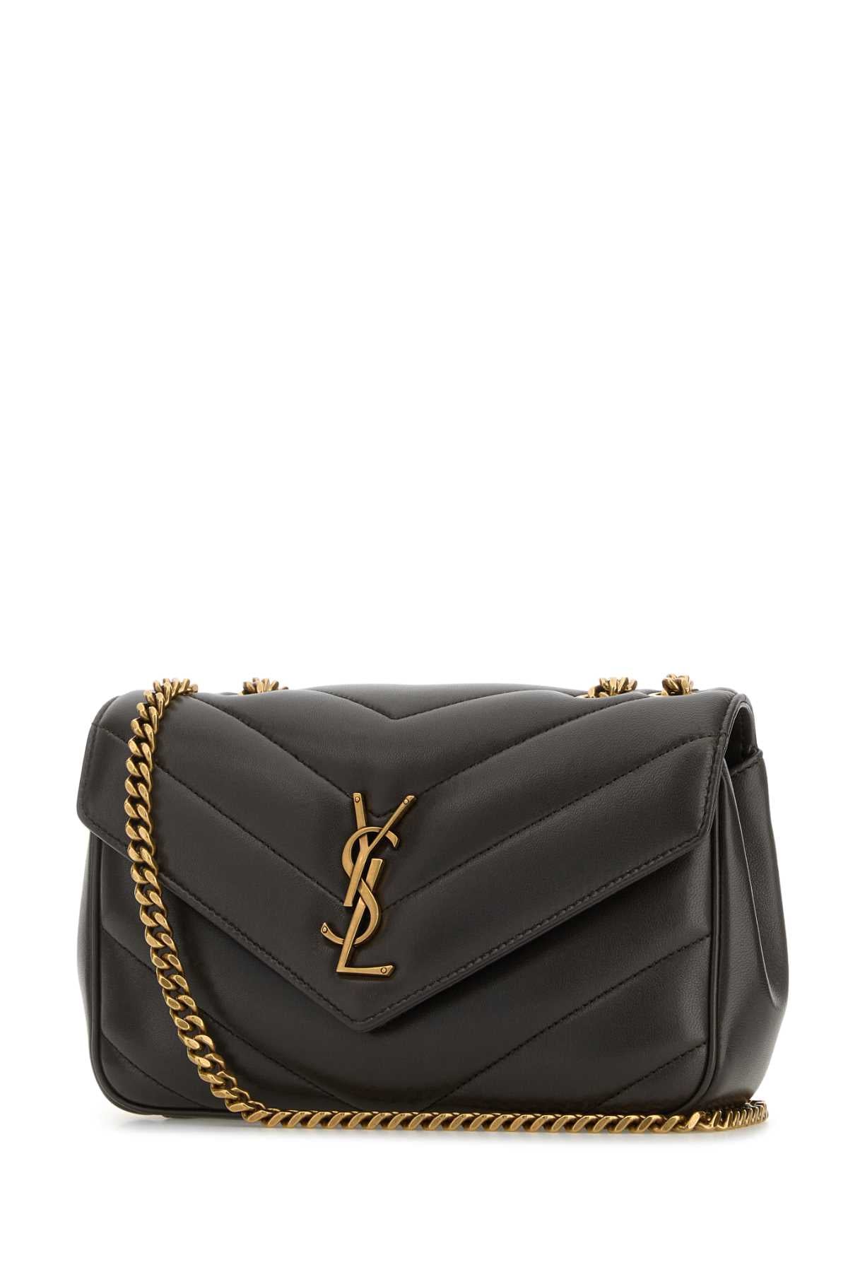 SAINT LAURENT YSL BO S LOULOU For Women Exterior: 100% Lamb Lining: 100% Fabric Finishing: Antiqued golden brass