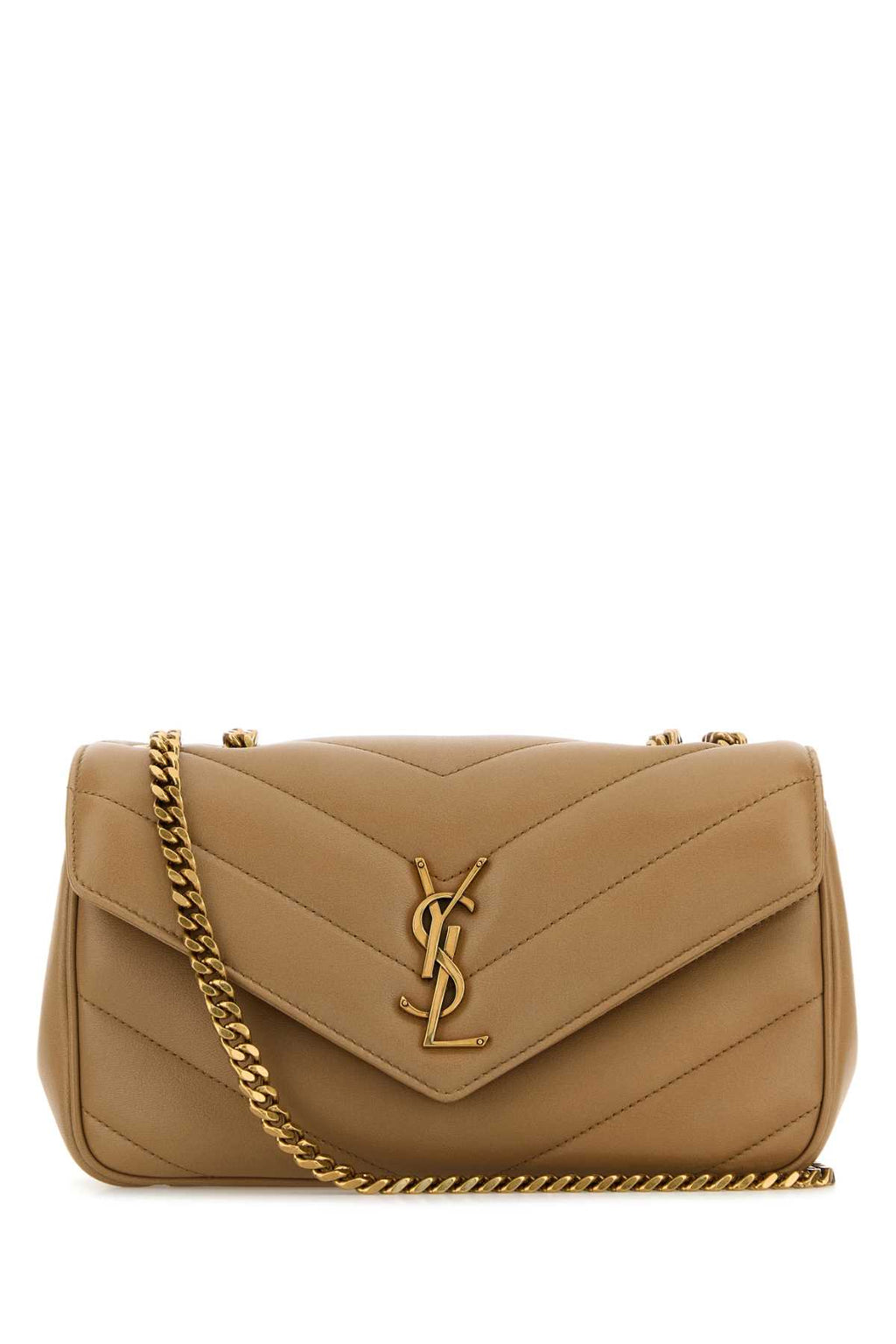 SAINT LAURENT YSL BO S LOULOU For Women Exterior: 100% Lamb Lining: 100% Fabric Finishing: Antiqued golden brass