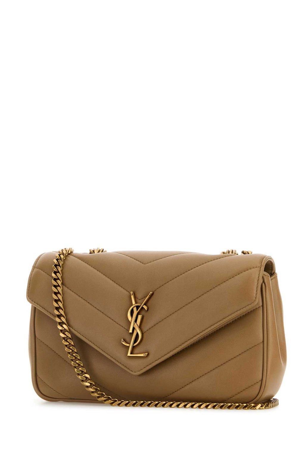 SAINT LAURENT YSL BO S LOULOU For Women Exterior: 100% Lamb Lining: 100% Fabric Finishing: Antiqued golden brass