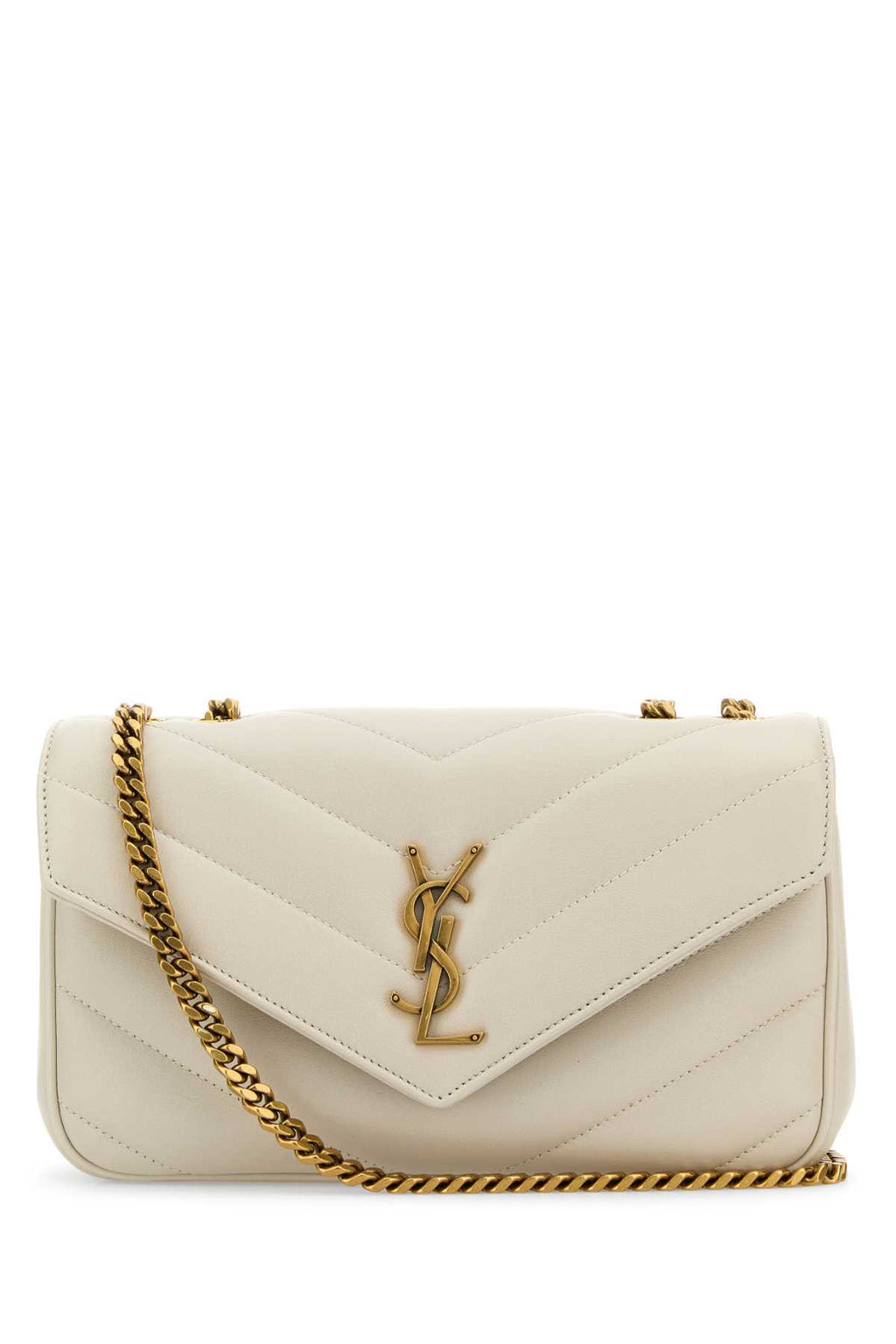 SAINT LAURENT YSL BO S LOULOU For Women Exterior: 100% Lamb Lining: 100% Fabric Finishing: Antiqued golden brass