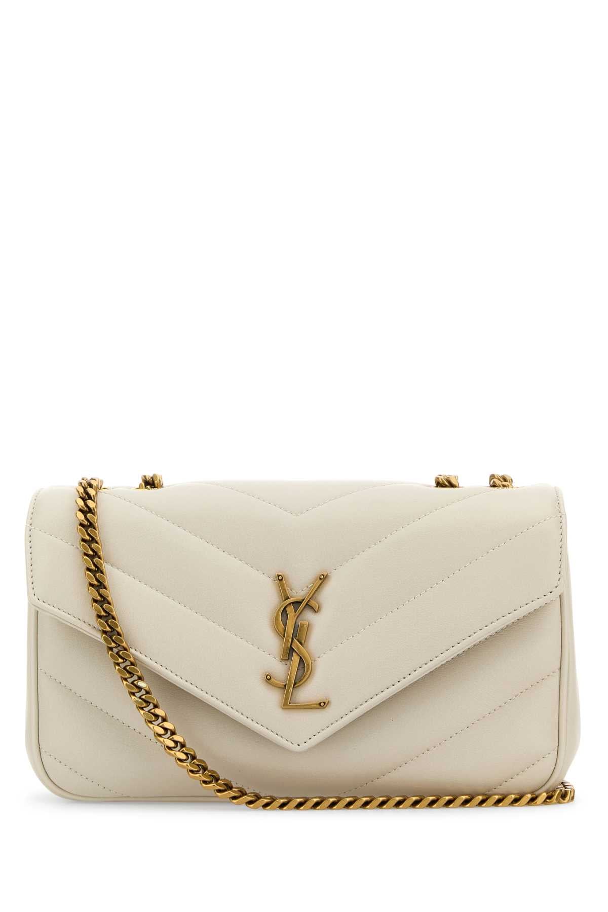 SAINT LAURENT YSL BO S LOULOU For Women Exterior: 100% Lamb Lining: 100% Fabric Finishing: Antiqued golden brass