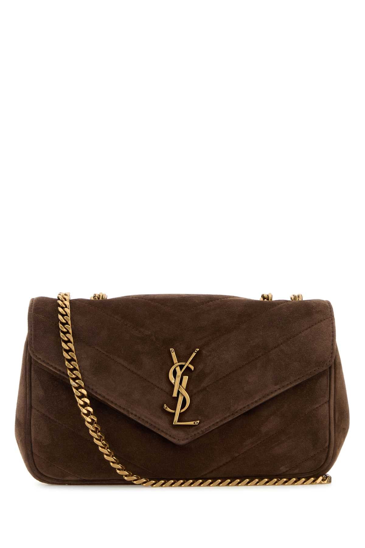 SAINT LAURENT YSL BO S LOULOU For Women Exterior: 100% Calf Lining: 100% Fabric Finishing: Antiqued golden brass