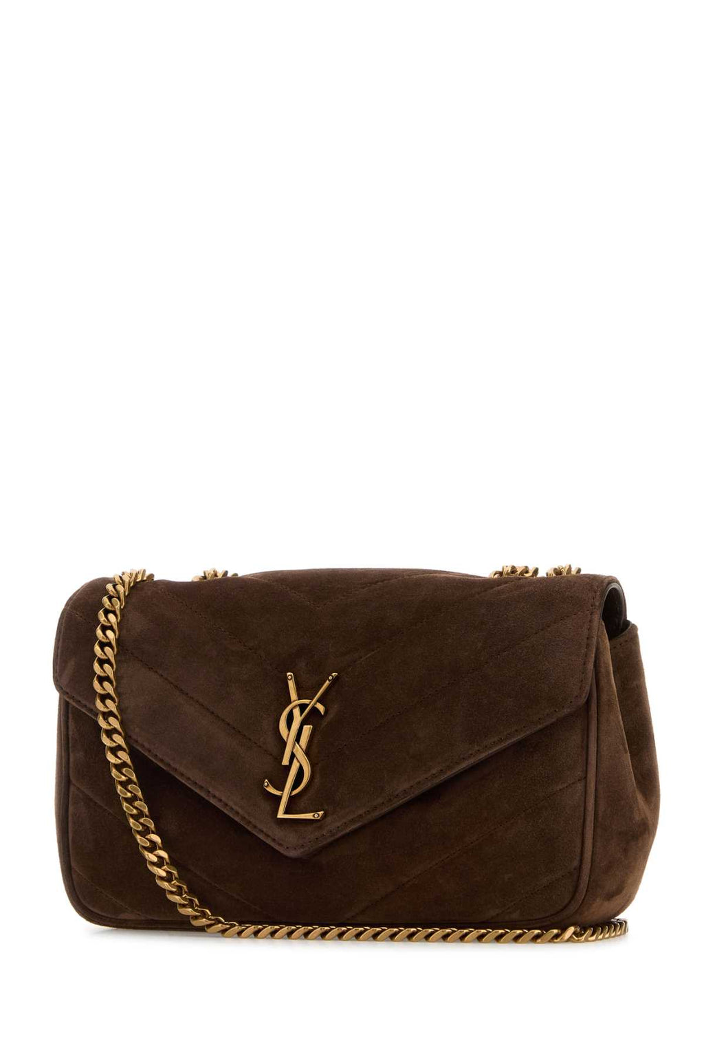 SAINT LAURENT YSL BO S LOULOU For Women Exterior: 100% Calf Lining: 100% Fabric Finishing: Antiqued golden brass