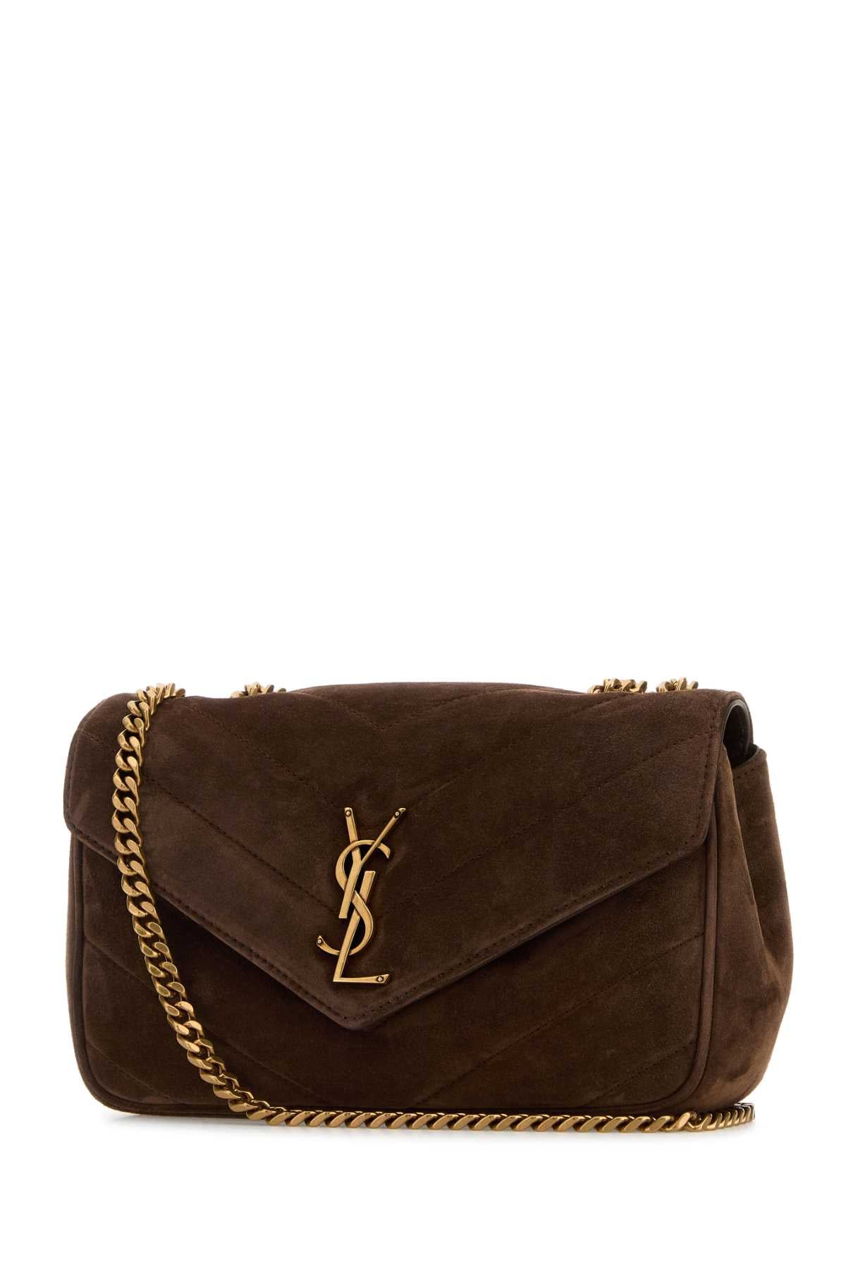 SAINT LAURENT YSL BO S LOULOU For Women Exterior: 100% Calf Lining: 100% Fabric Finishing: Antiqued golden brass