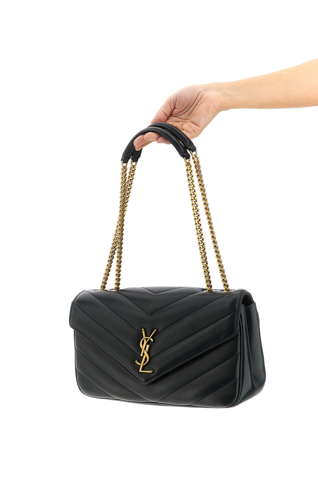 SAINT LAURENT 'Loulou' medium shoulder bag For Women 100% lamb leather (Ovis Aries)