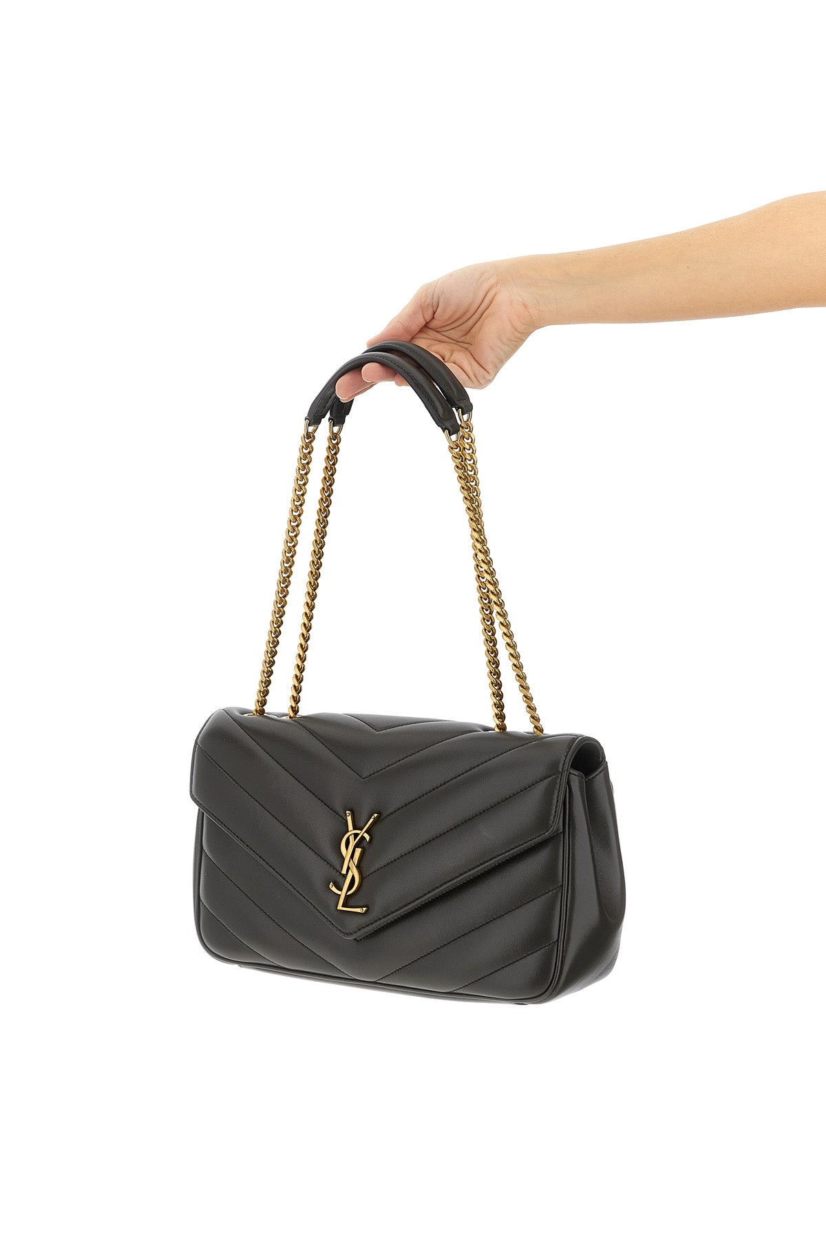 SAINT LAURENT 'Loulou' medium shoulder bag For Women 100% lamb leather (Ovis Aries)