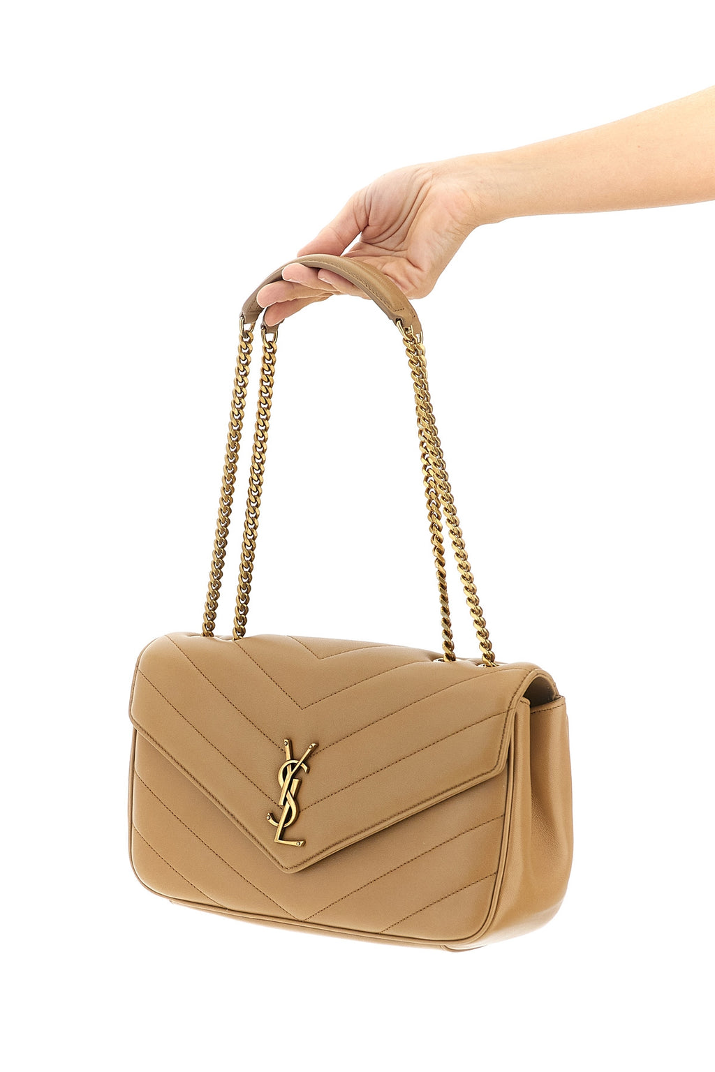 SAINT LAURENT 'Loulou' medium shoulder bag For Women 100% lamb leather (Ovis Aries)