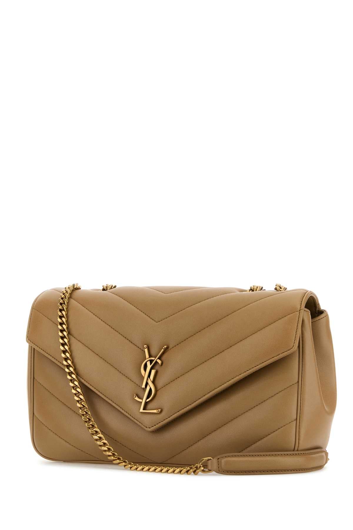 SAINT LAURENT YSL BO M LOULOU For Women Exterior: 100% Calf Lining: 100% Fabric Finishing: Antiqued golden metal
