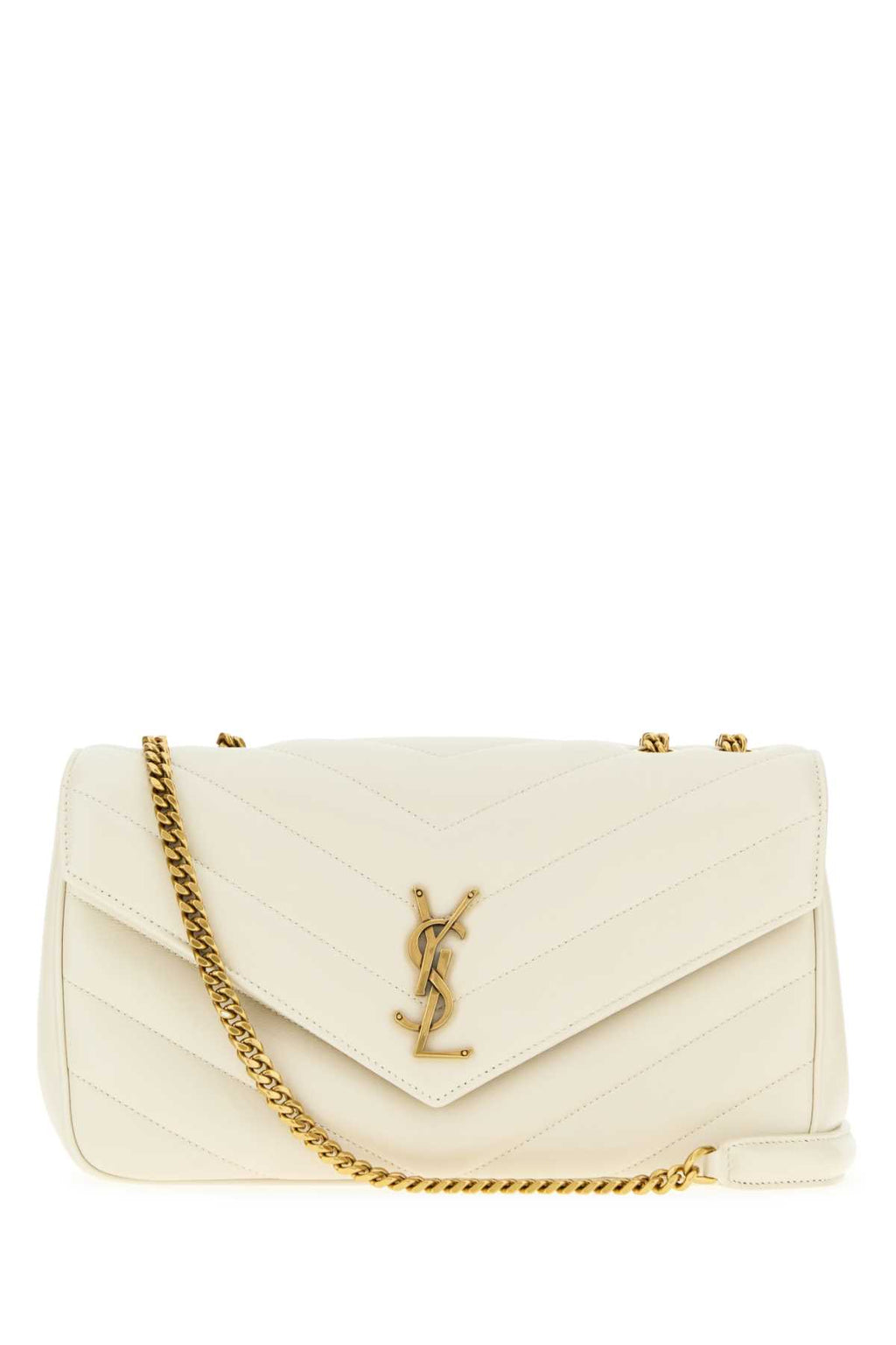 SAINT LAURENT YSL BO M LOULOU For Women Exterior: 100% Calf Lining: 100% Fabric Finishing: Antiqued golden metal