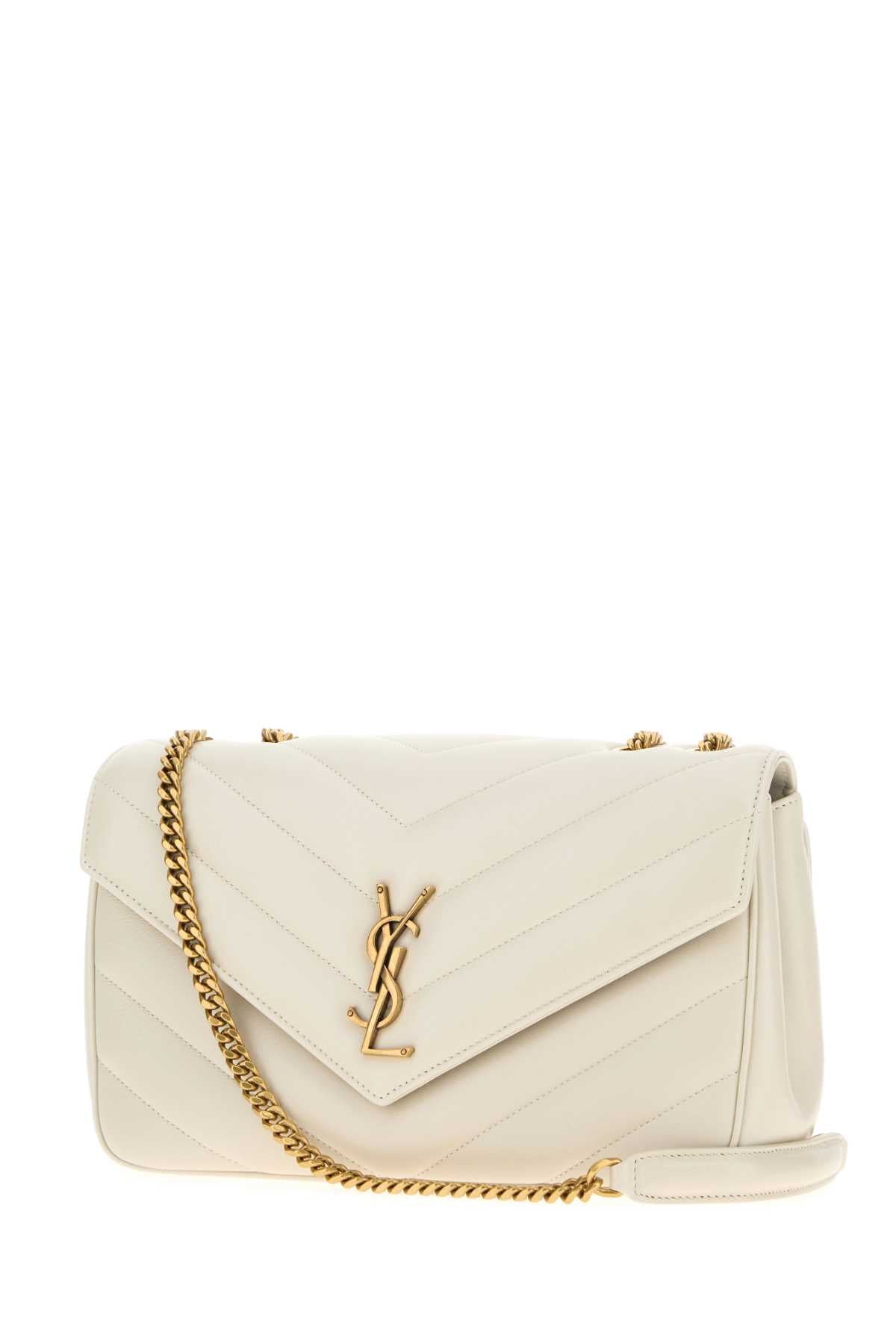 SAINT LAURENT YSL BO M LOULOU For Women Exterior: 100% Calf Lining: 100% Fabric Finishing: Antiqued golden metal