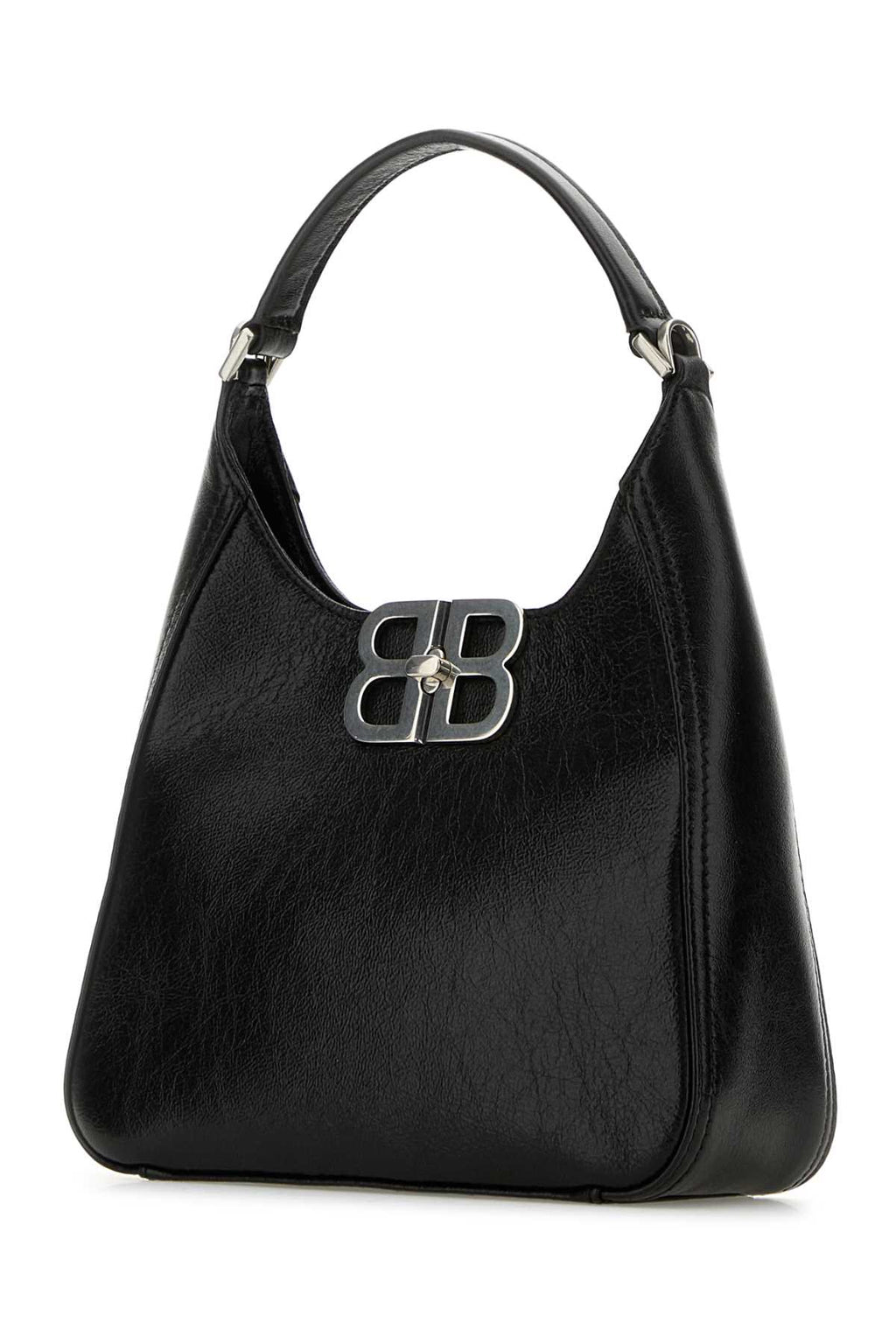 BALENCIAGA BB SOFT HOBO S For Women Exteiror: 100% Lamb Lining: 100% Fabric Finishing: Silver metal