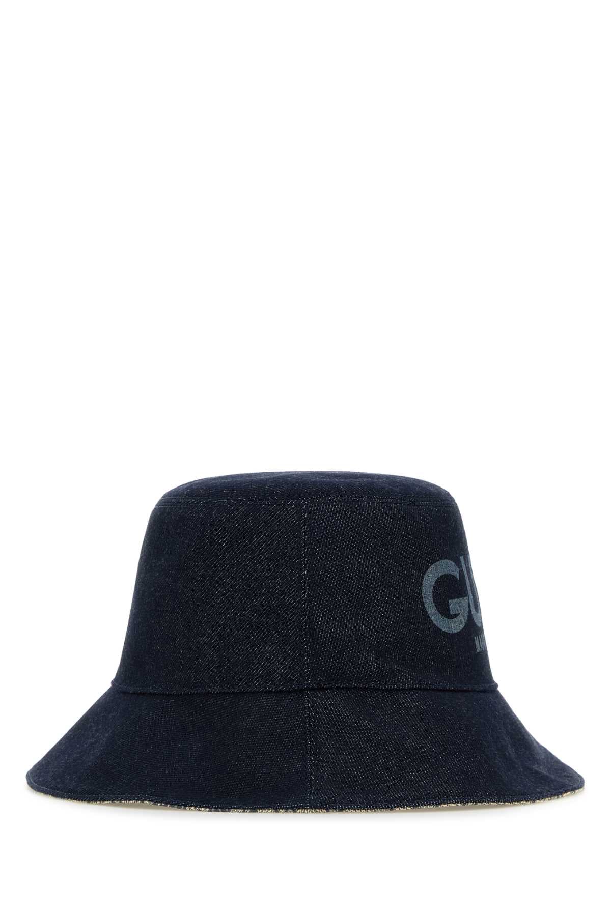 GUCCI HAT W DENIM MADE IN For UNISEX Exterior: 100% Cotton