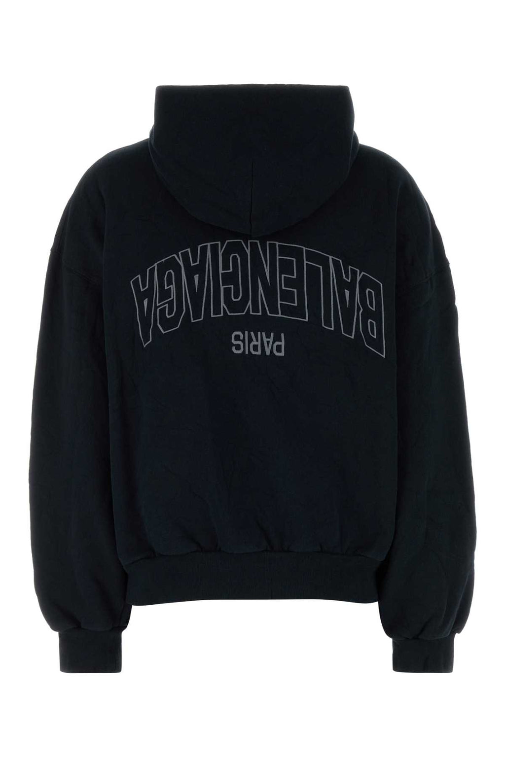 BALENCIAGA Zip-Up Hoodie For Women Exterior: 100% Cotton