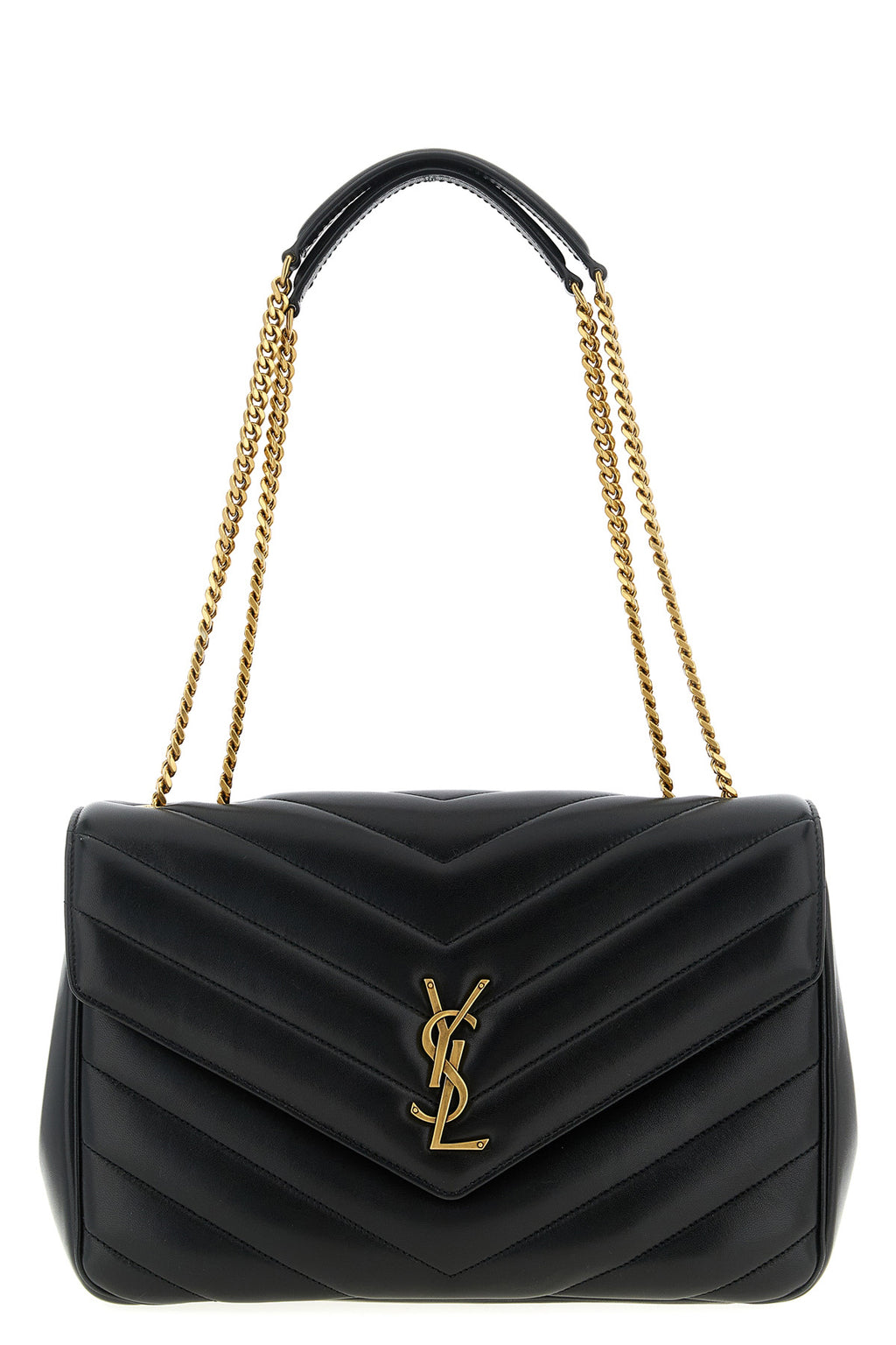 SAINT LAURENT 'Loulou' large shoulder bag For Women 100% lamb leather (Ovis Aries)