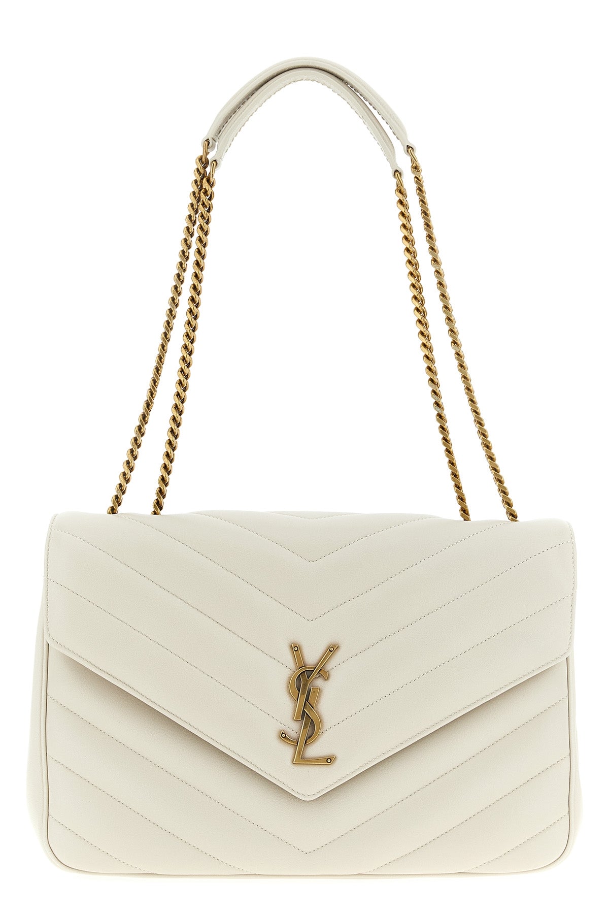 SAINT LAURENT 'Loulou' large shoulder bag For Women 100% lamb leather (Ovis Aries)