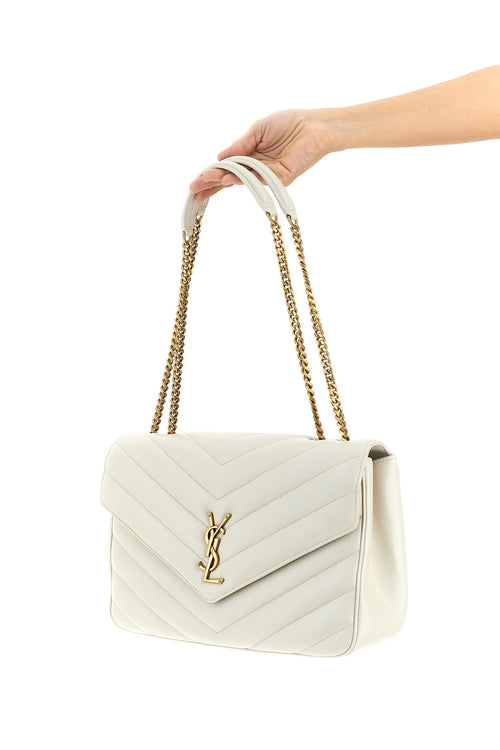 SAINT LAURENT 'Loulou' large shoulder bag For Women 100% lamb leather (Ovis Aries)