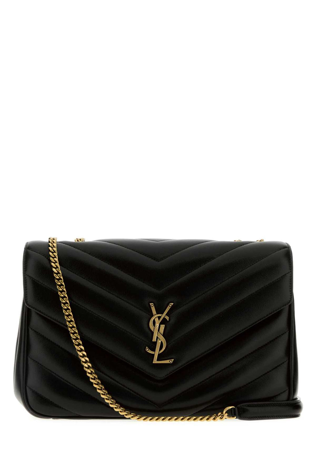 SAINT LAURENT YSL BO MNG L LOULOU For Women Exterior: 100% Lamb Lining: 100% Fabric Finishing: Antiqued golden metal