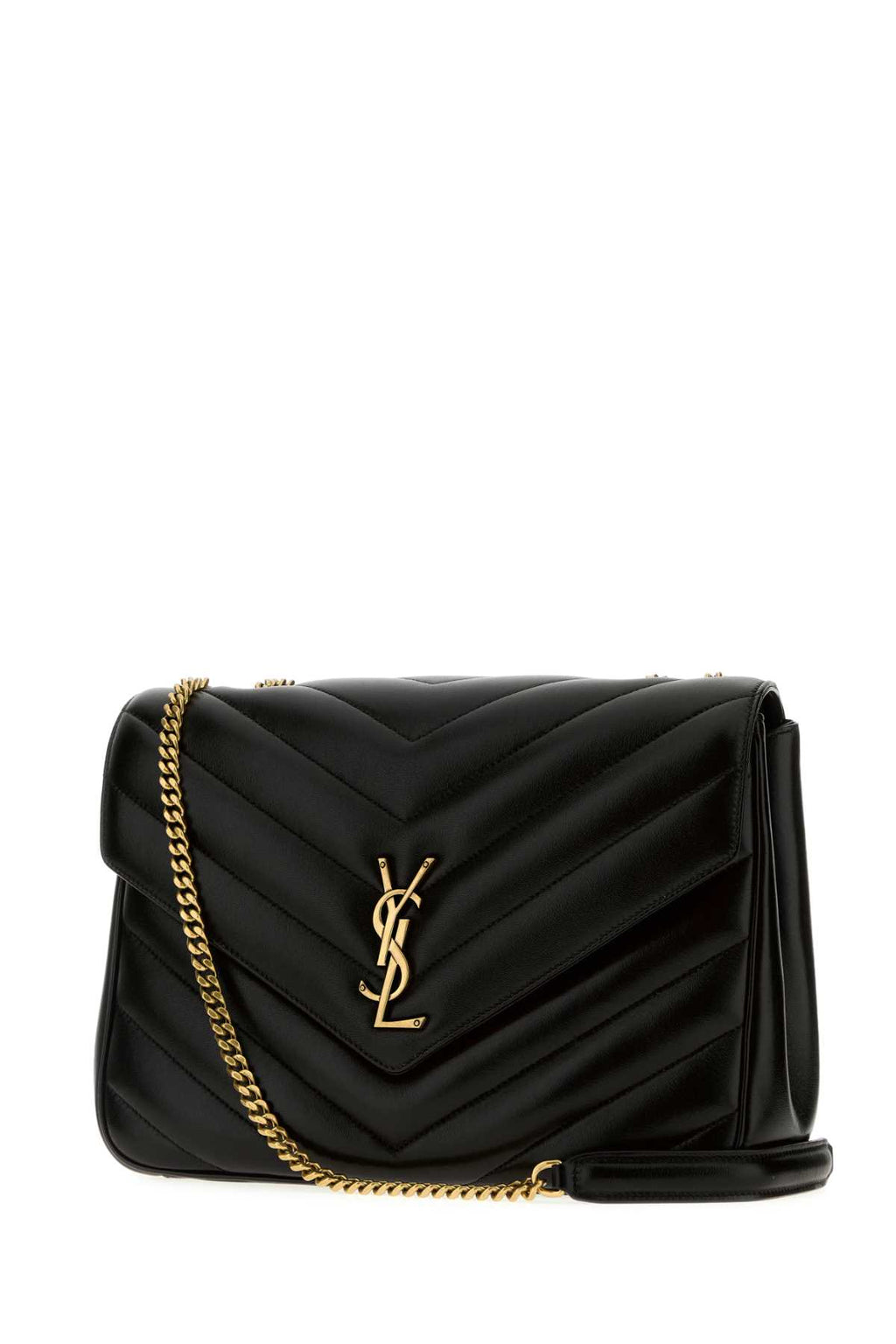 SAINT LAURENT YSL BO MNG L LOULOU For Women Exterior: 100% Lamb Lining: 100% Fabric Finishing: Antiqued golden metal