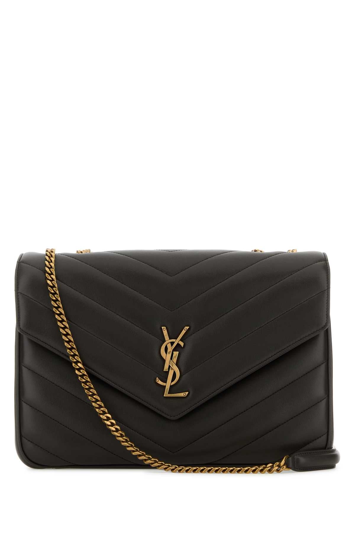 SAINT LAURENT YSL BO MNG L LOULOU For Women Exterior: 100% Lamb Lining: 100% Fabric Finishing: Antiqued golden metal