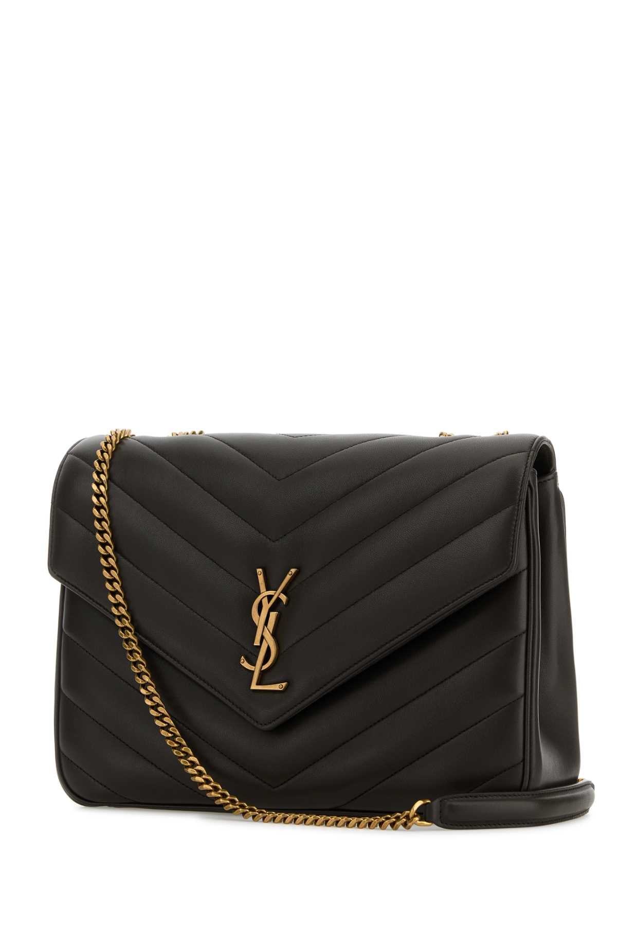 SAINT LAURENT YSL BO MNG L LOULOU For Women Exterior: 100% Lamb Lining: 100% Fabric Finishing: Antiqued golden metal