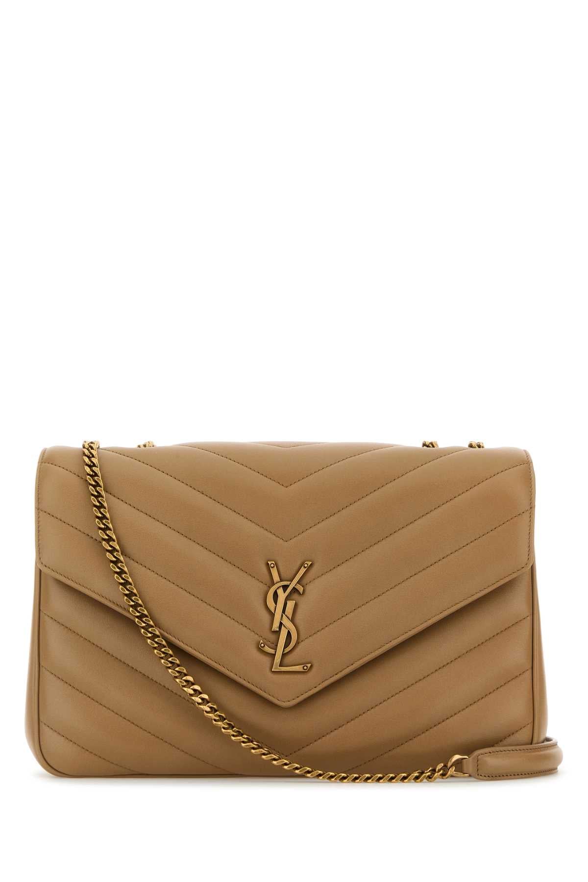 SAINT LAURENT YSL BO MNG L LOULOU For Women Exterior: 100% Lamb Lining: 100% Fabric Finishing: Antiqued golden metal