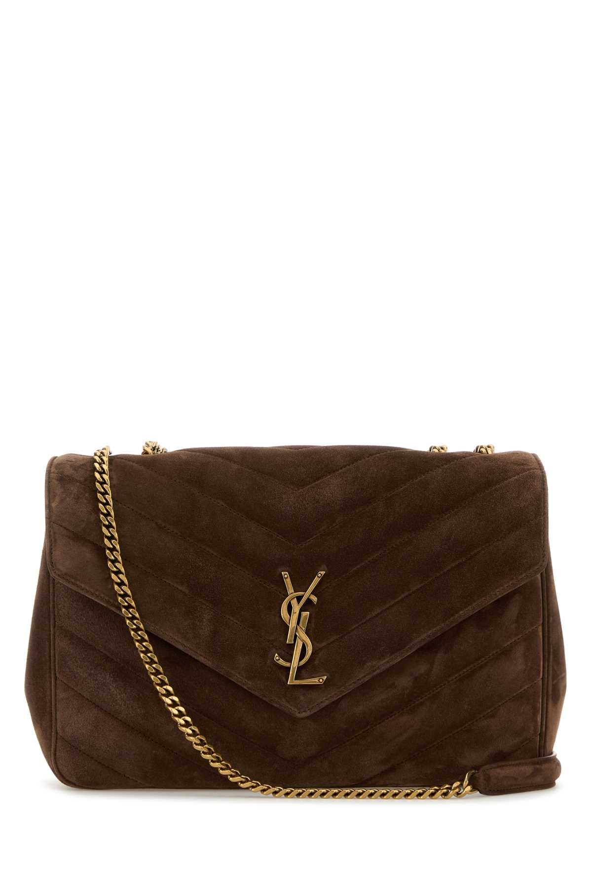 SAINT LAURENT YSL BO MNG L LOULOU For Women Exterior: 100% Calf Lining: 100% Fabric Finishing: Antiqued golden metal