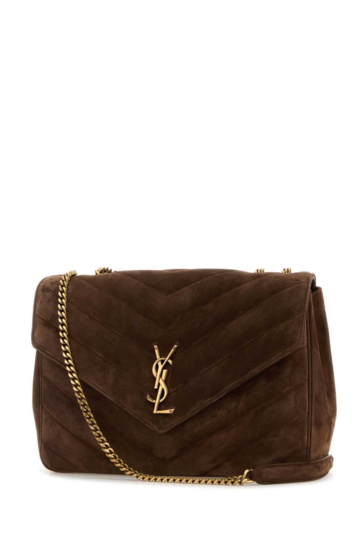 SAINT LAURENT YSL BO MNG L LOULOU For Women Exterior: 100% Calf Lining: 100% Fabric Finishing: Antiqued golden metal