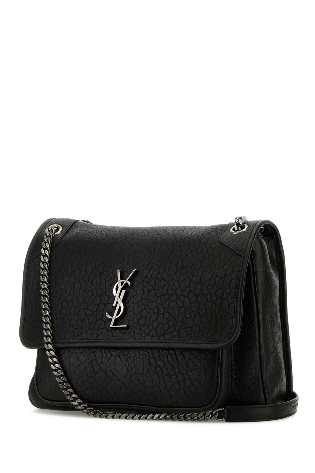 SAINT LAURENT YSL BO MNG L NIKI For Women Exterior: 100% Leather Lining: 100% Fabric Finishing: Silver metal