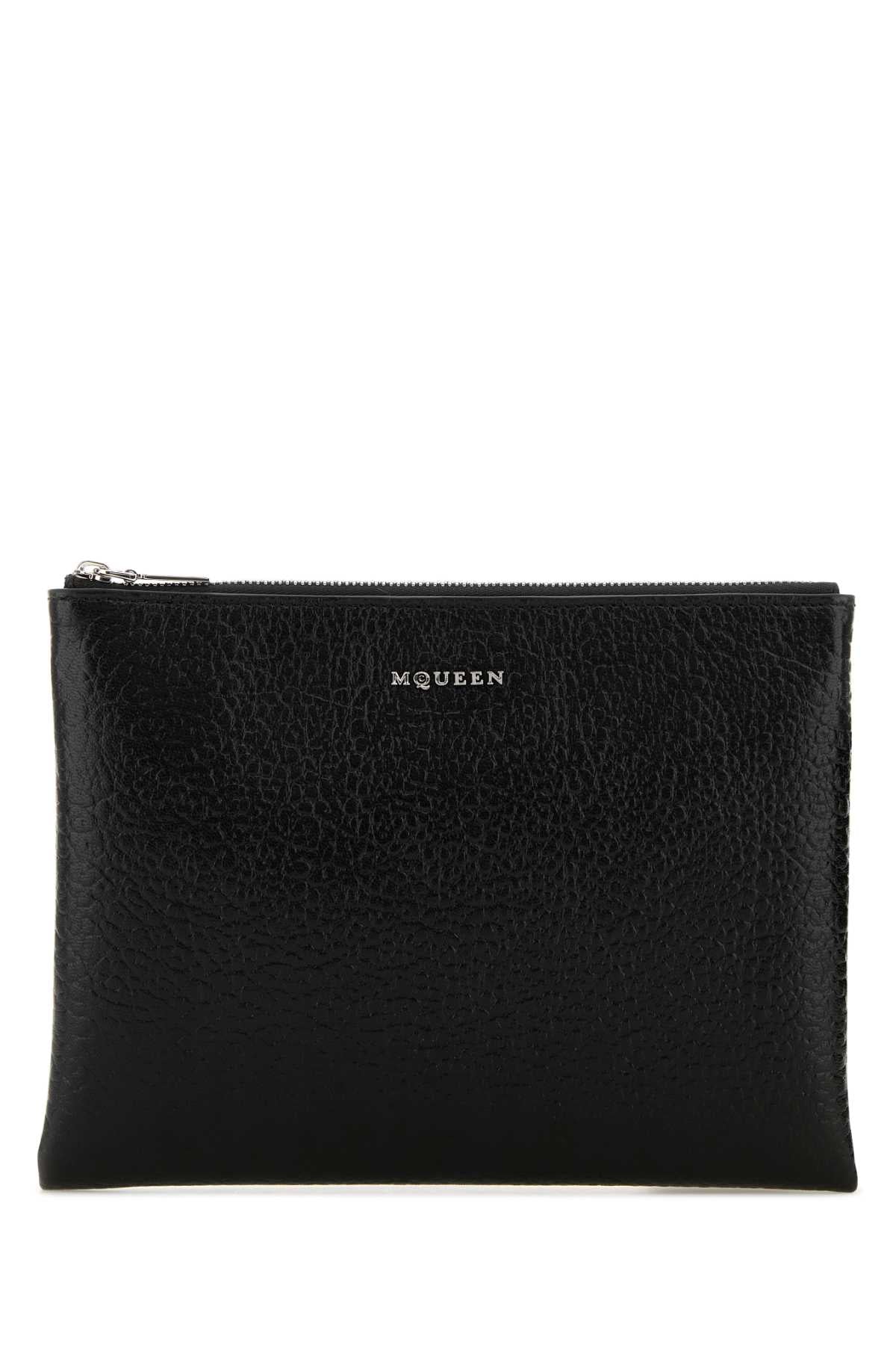 ALEXANDER MCQUEEN CROSS-BAR ZIP POUCH