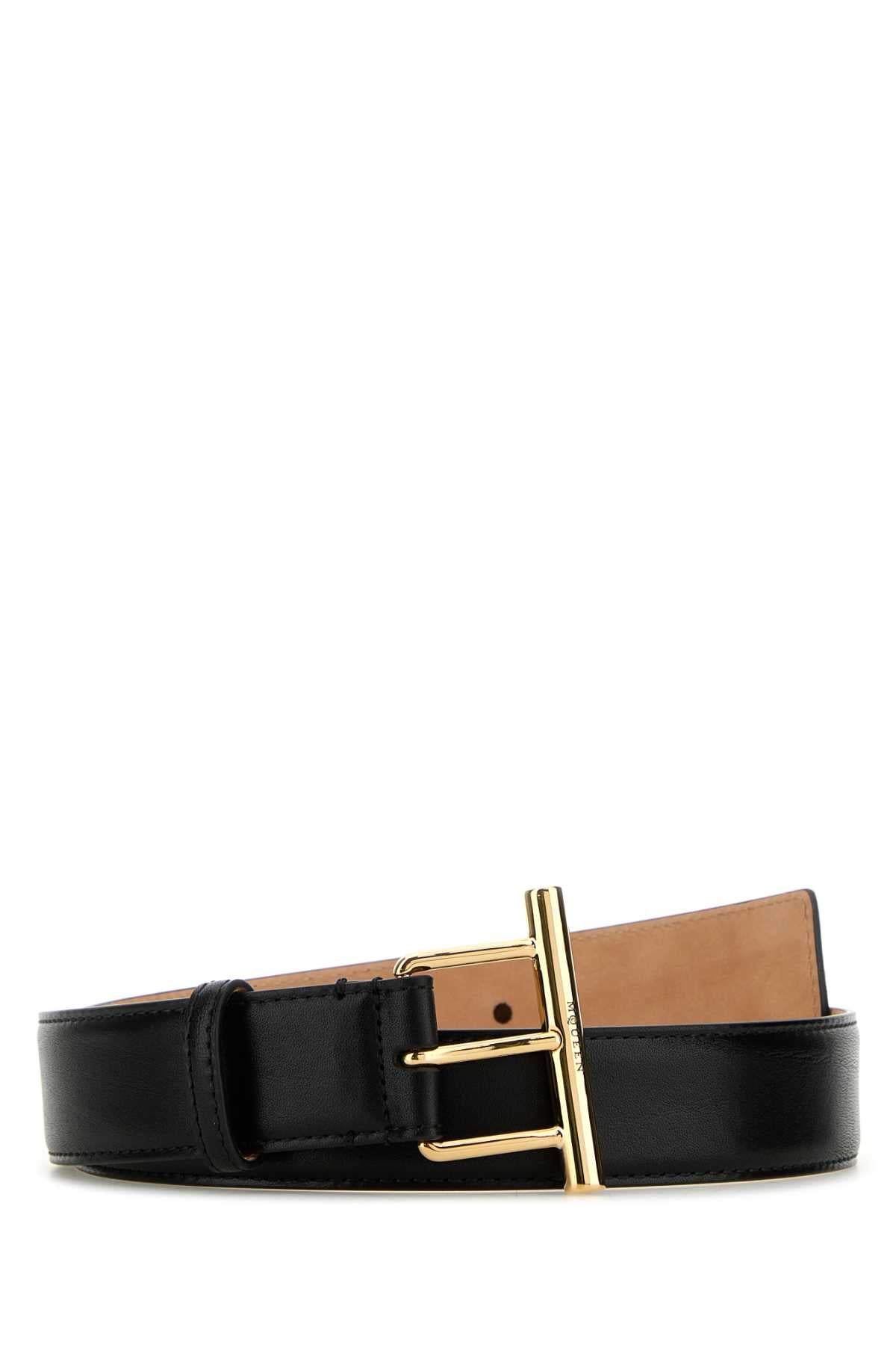 ALEXANDER MCQUEEN SLING BELT 35MM(65) For Women Exteiror: 100% Calf Finishing: Golden metal