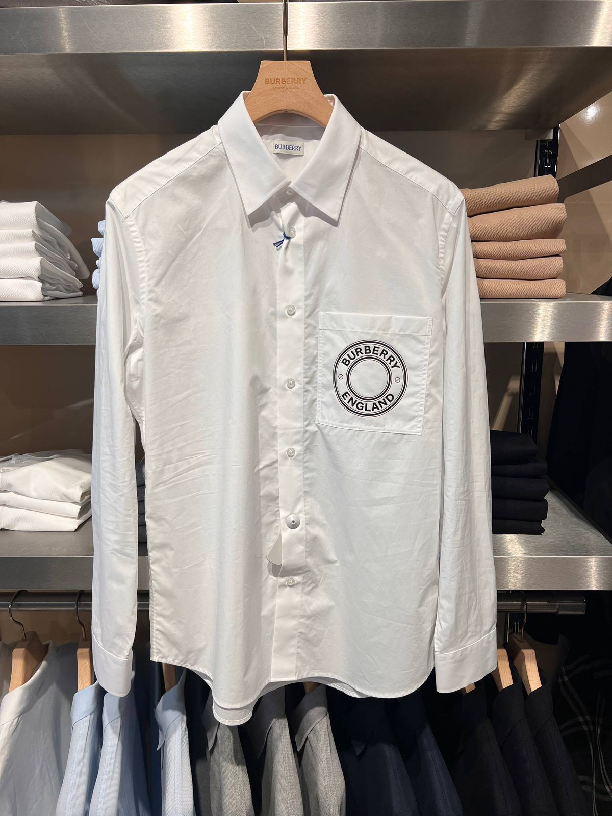 Logo Graphic Cotton Poplin Shirt