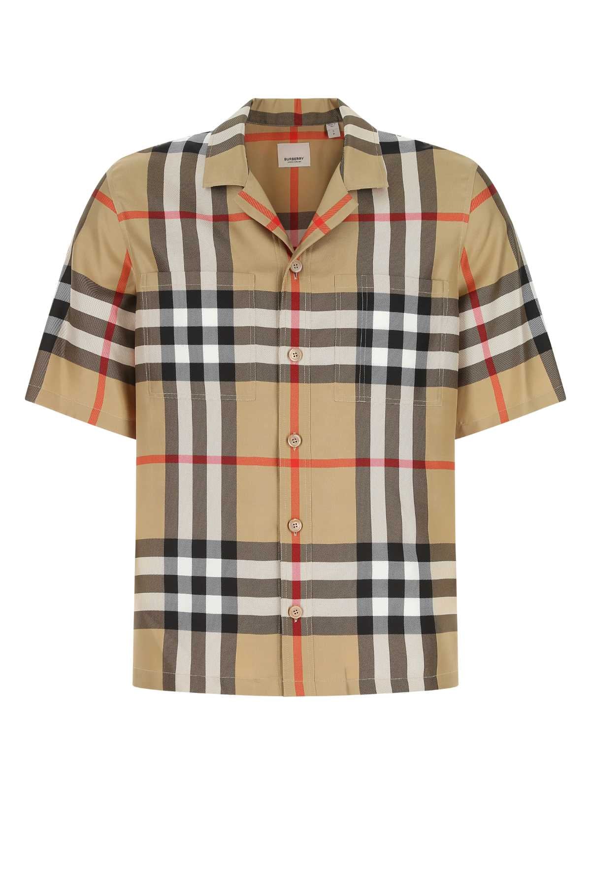 BURBERRY CAMICIA For Men Exterior: 100% Silk