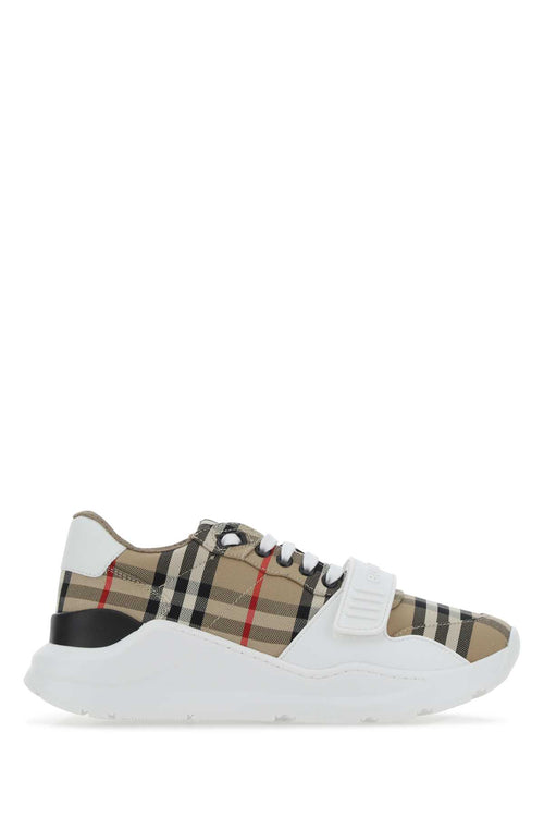 BURBERRY A:LF TNR NEW REGIS L CHK:131833:A7028 For Women 97%COTTON 03%CALF GRAIN LEATHER (BOS TAURUS)